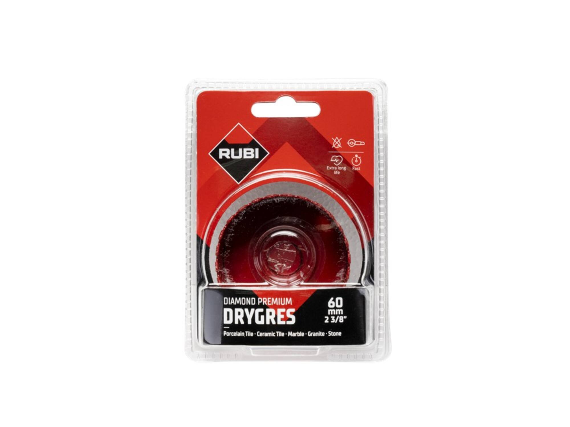 Rubi Tegelboor Drygres Premium haakse slijper 60 MM
