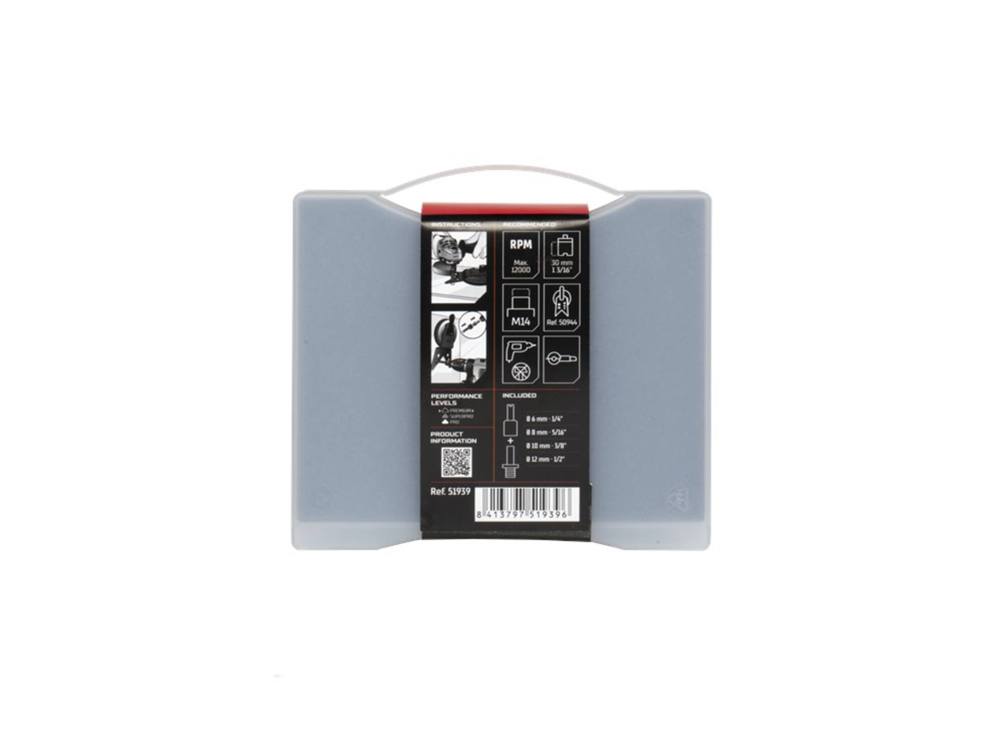 Rubi Tegelborenset Drygres Premium haakse slijper 6-8-10-12 MM