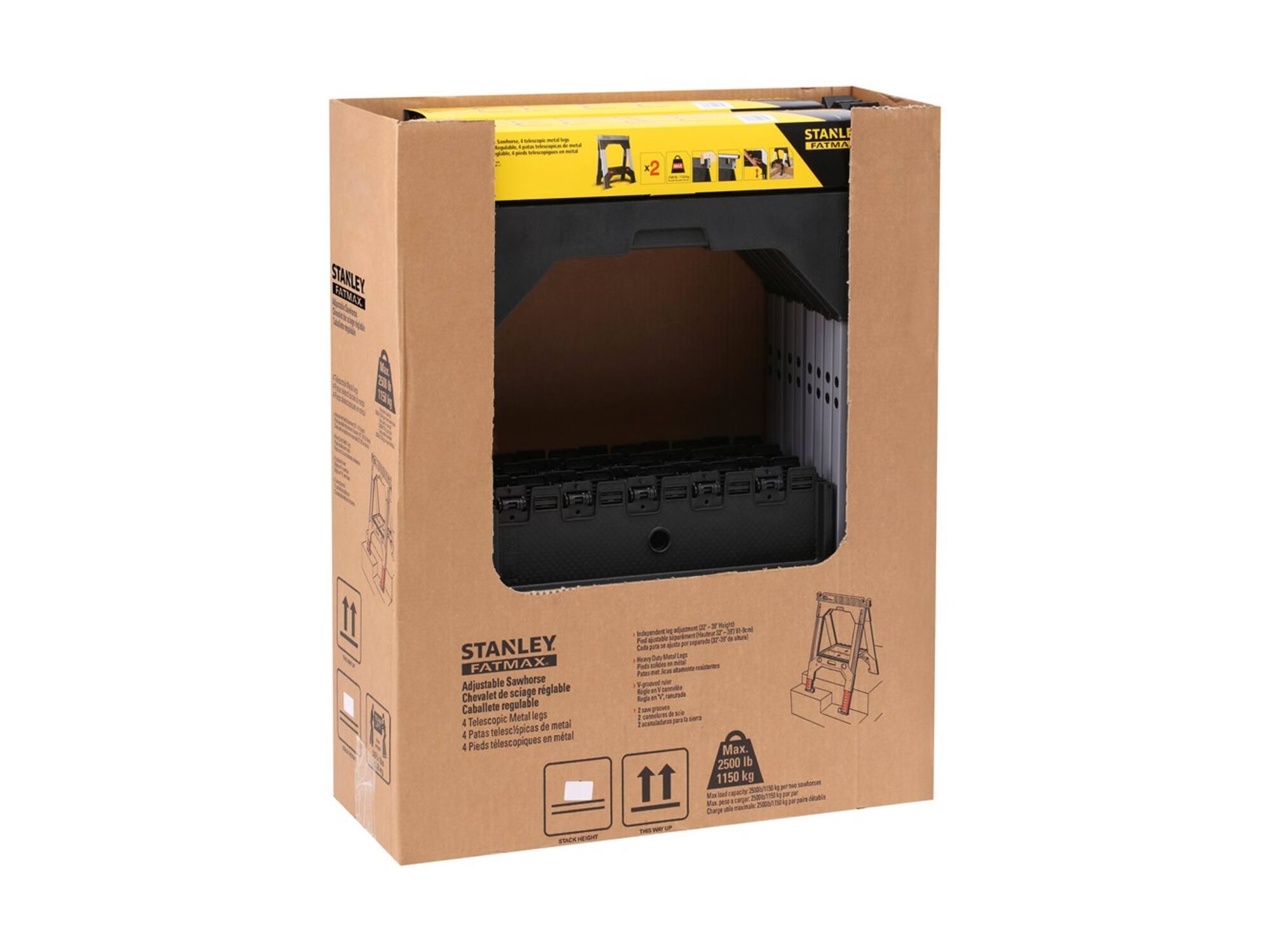 STANLEY Zaagbokkenset metaal uitschuifbaar FATMAX 83-101 CM