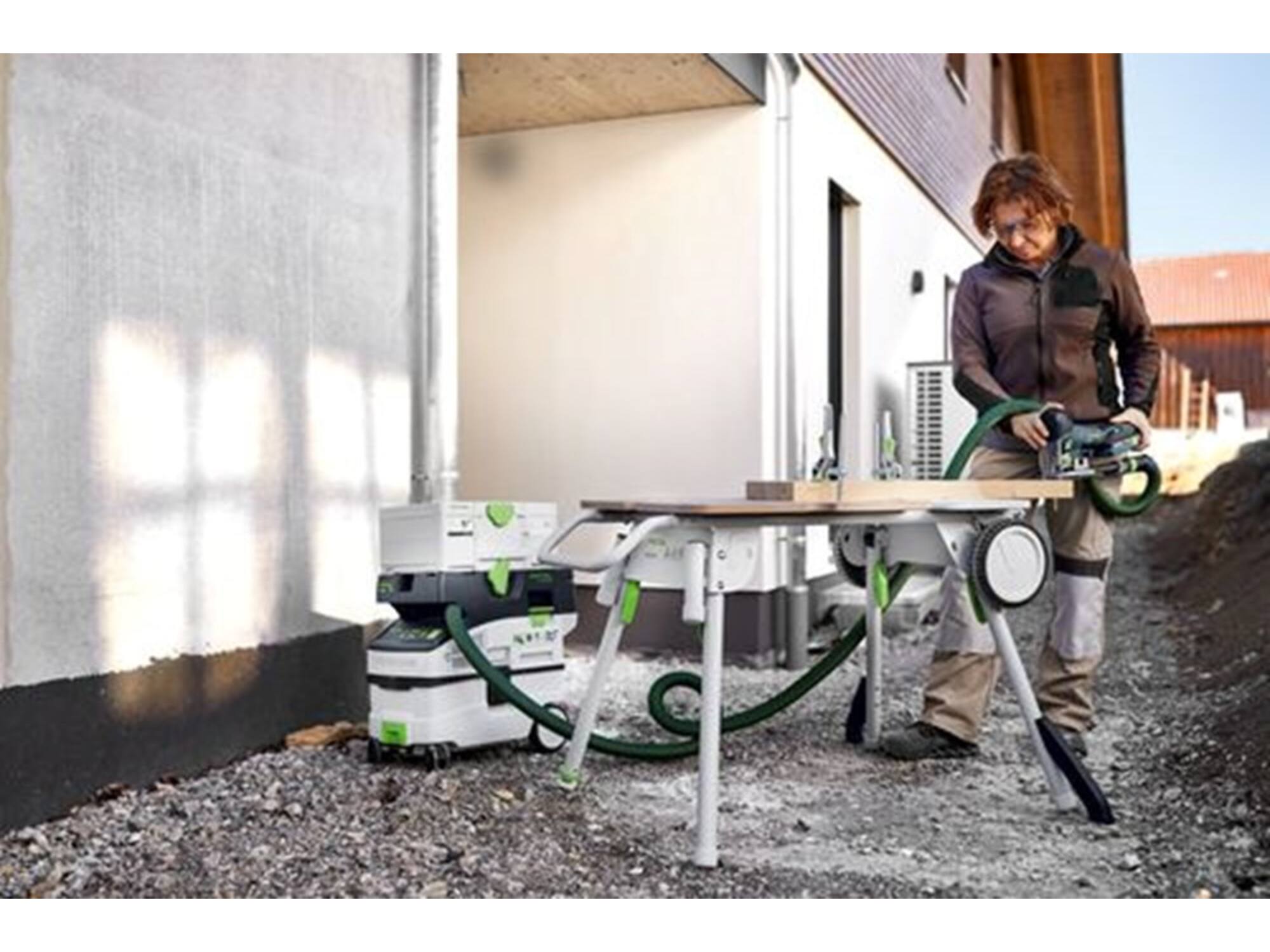 FESTOOL Accu decoupeerzaagmachine PSBC 420 EB-BASIC 18V