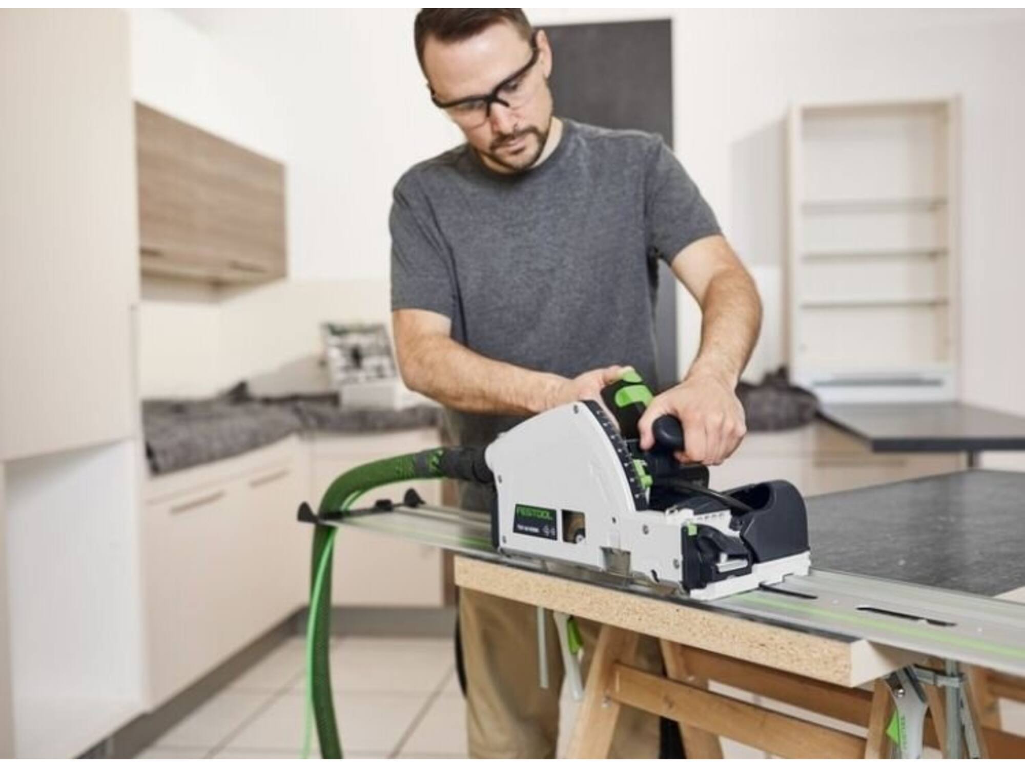 Festool Invalcirkelzaagmachine met voorritser TSV 60 KEBQ-PLUS