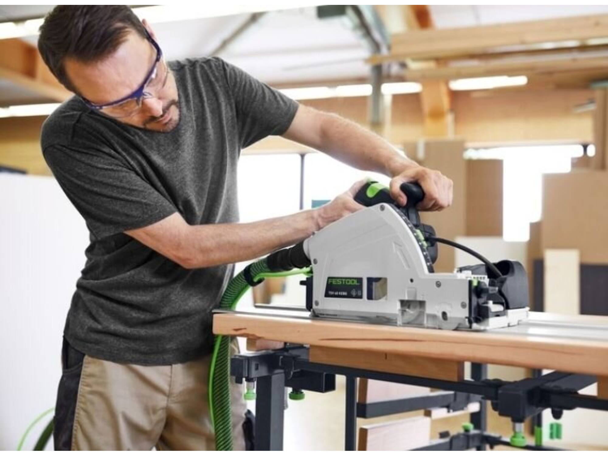 Festool Invalcirkelzaagmachine met voorritser TSV 60 KEBQ-PLUS