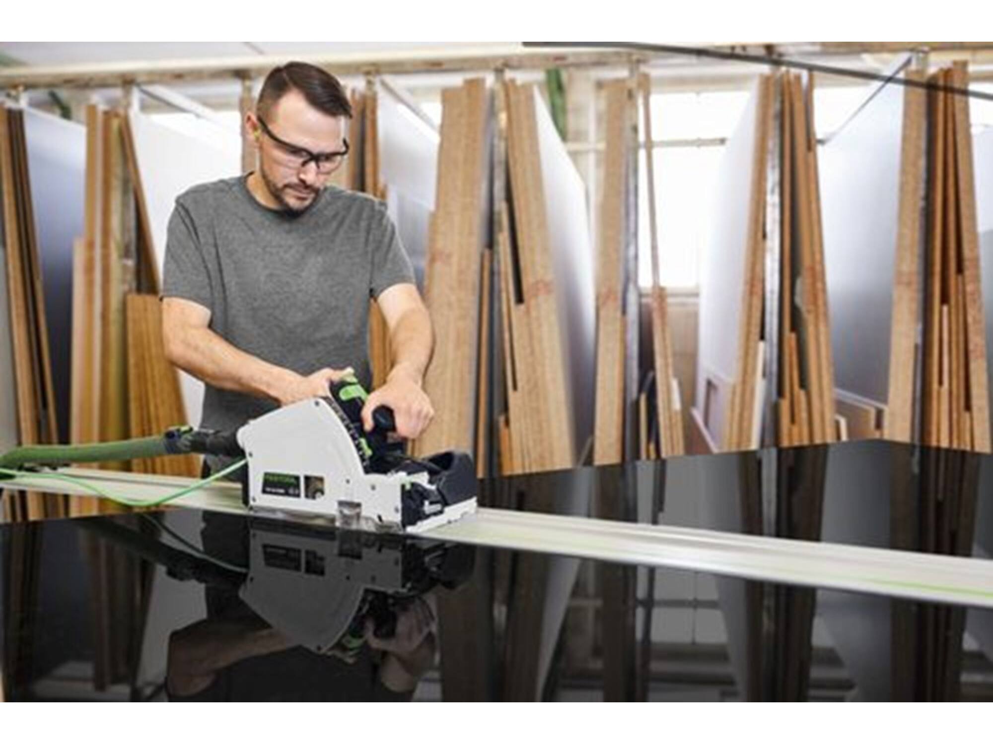 Festool Invalcirkelzaagmachine met voorritser TSV 60 KEBQ-PLUS