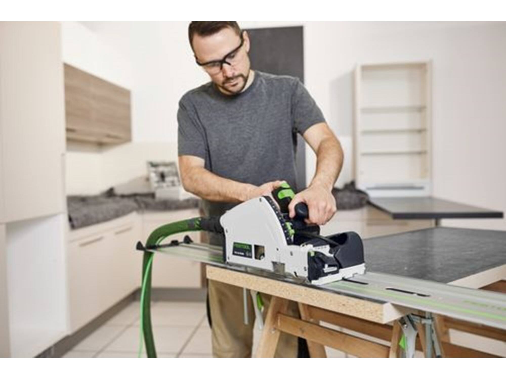 Festool Invalcirkelzaagmachine met voorritser TSV 60 KEBQ-PLUS