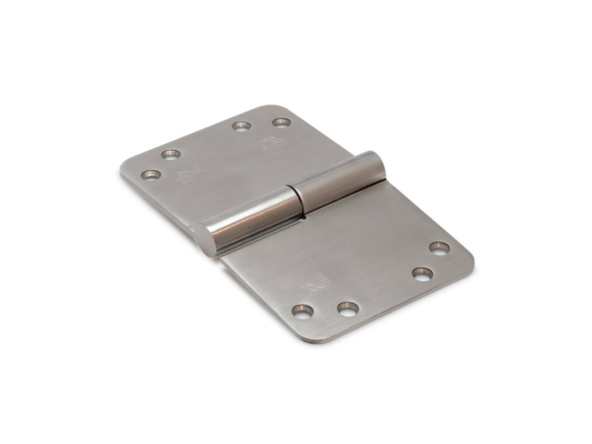 DX VH kogelpaumelle rond DIN rechts RVS rvs geborsteld 150X89 MM