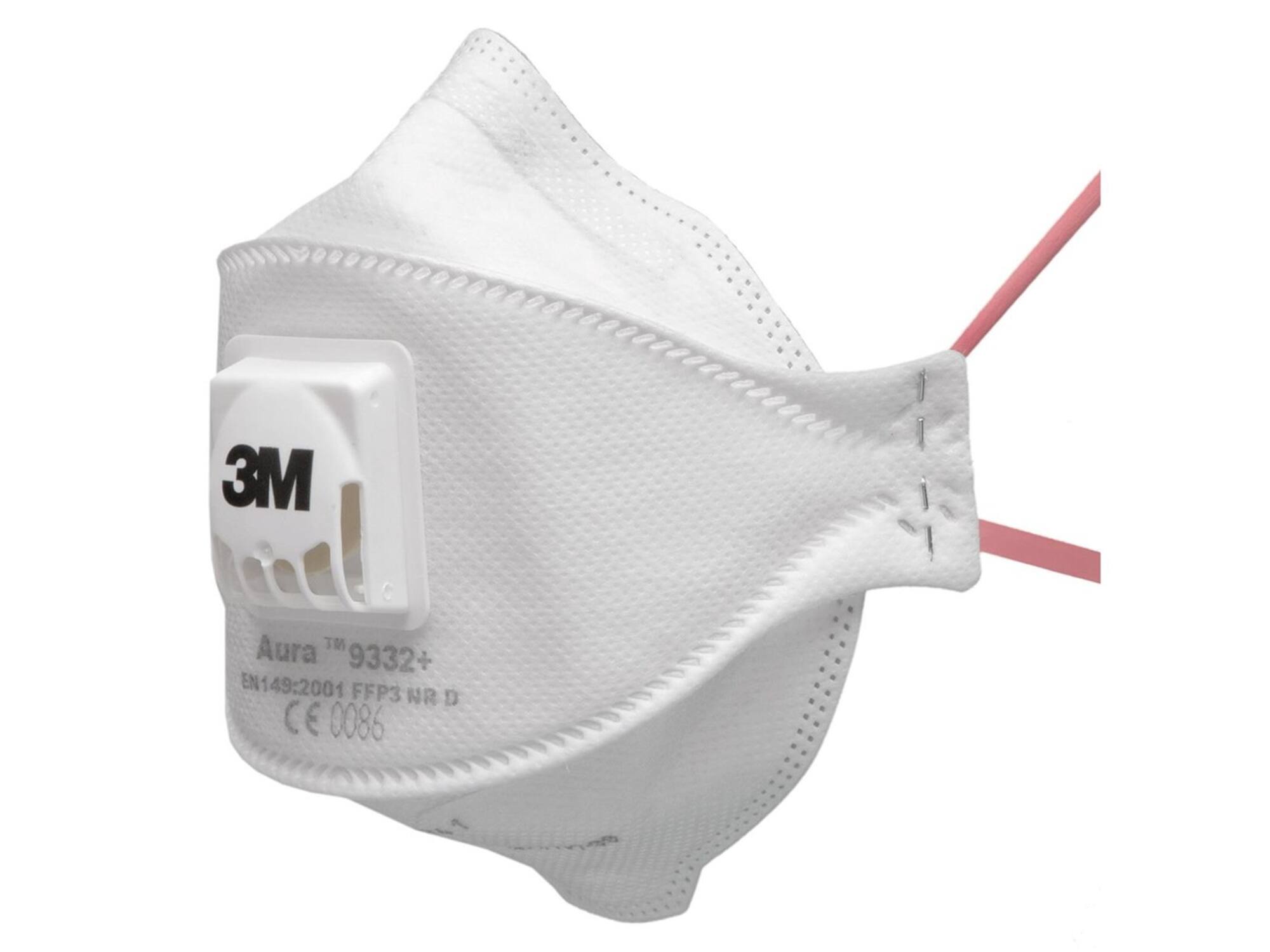 3M Stofmasker met uitademventiel vouwbaar AURA 9332+ FFP3 NR.D 10 stuks