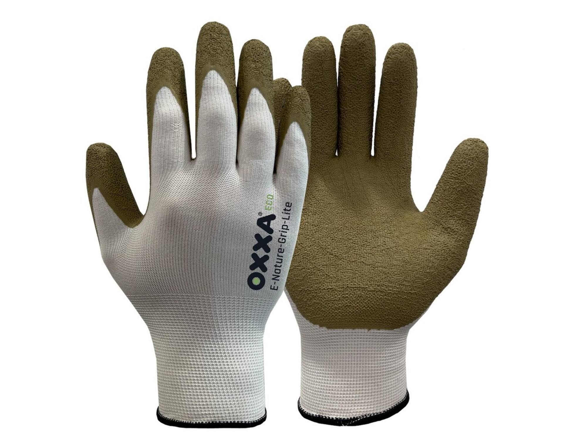 OXXA Werkhandschoen olijfgroen/wit E-Nature-Grip-Lite 52-025 11/XXL
