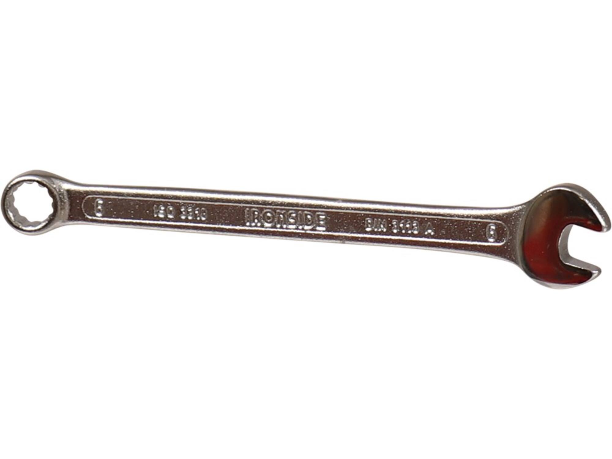 Ironside Ring-steeksleutel chroom 6 mm