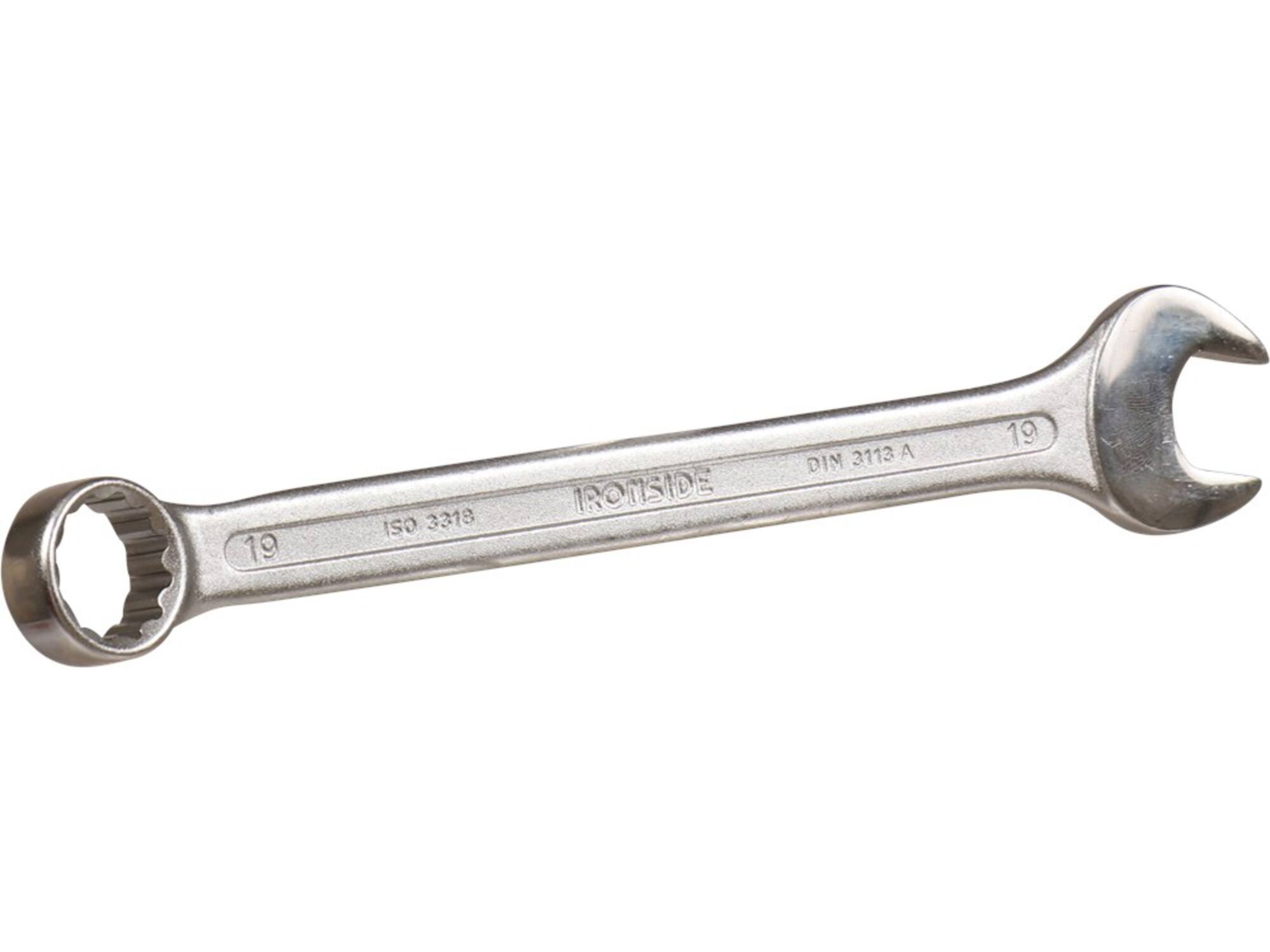 Ironside Ring-steeksleutel chroom 19 mm(vervallen VV=1871002)