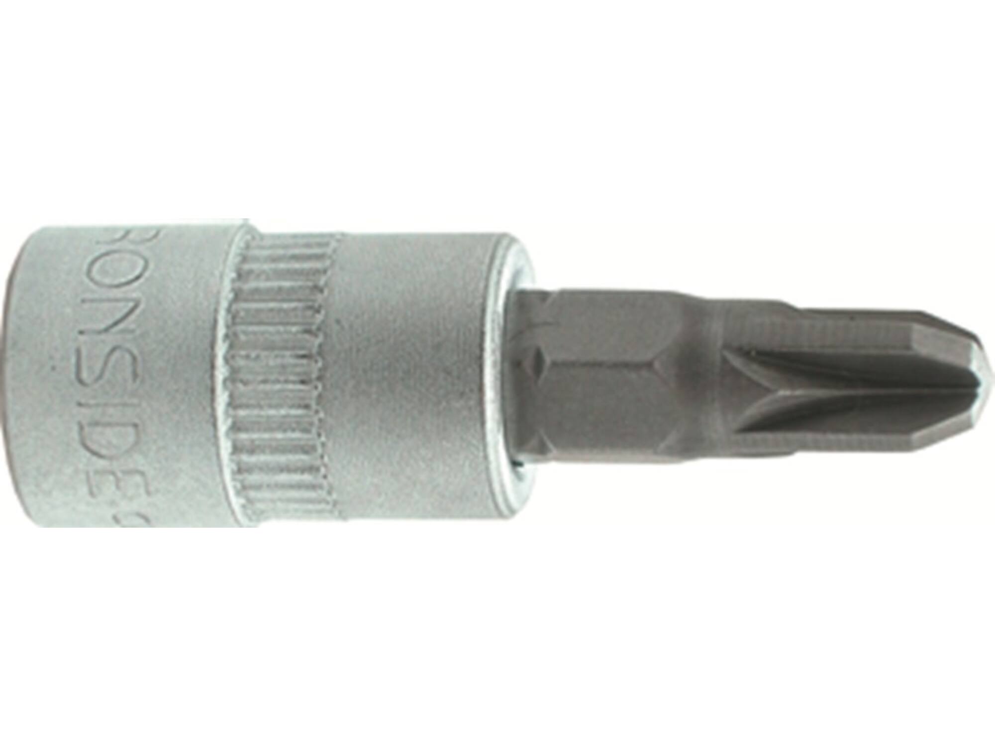 Ironside Dopsleutelschroevendraaier chroom 1/4 philips pz1