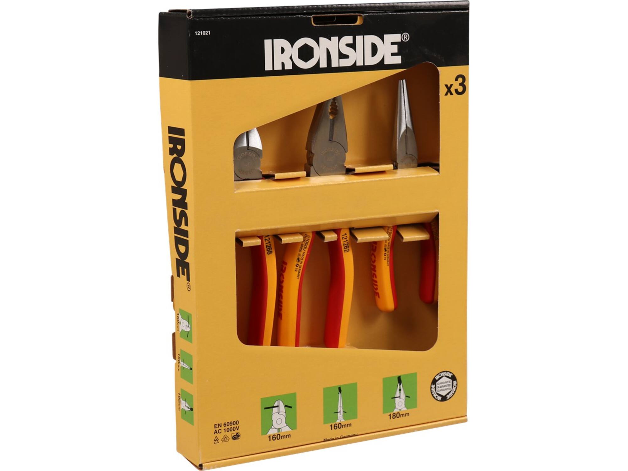 IRONSIDE Tangenset VDE 3-DELIG
