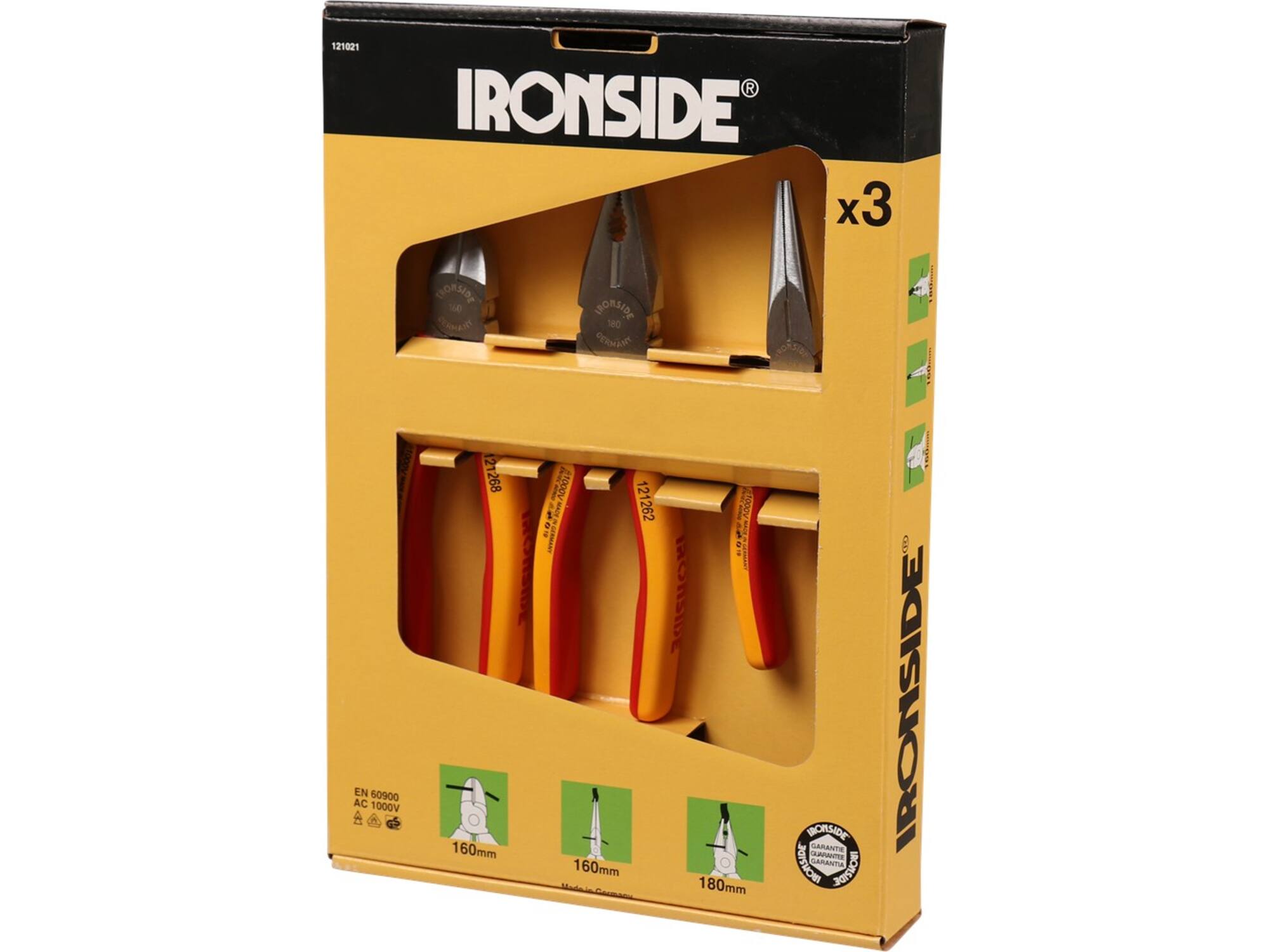 IRONSIDE Tangenset VDE 3-DELIG