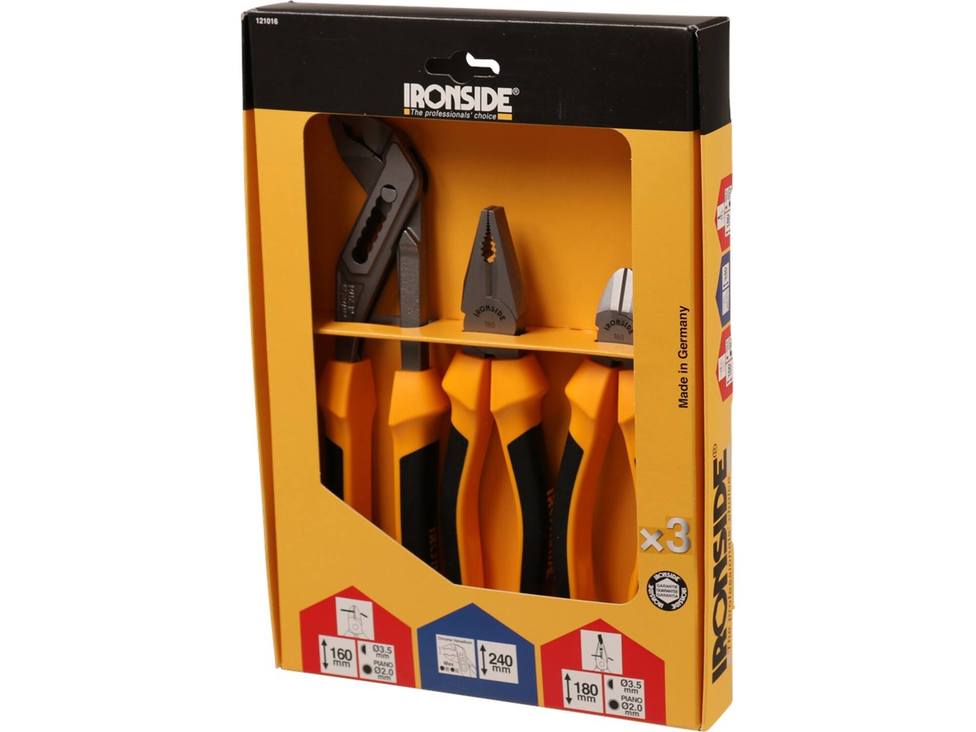 IRONSIDE Tangenset 3-DELIG