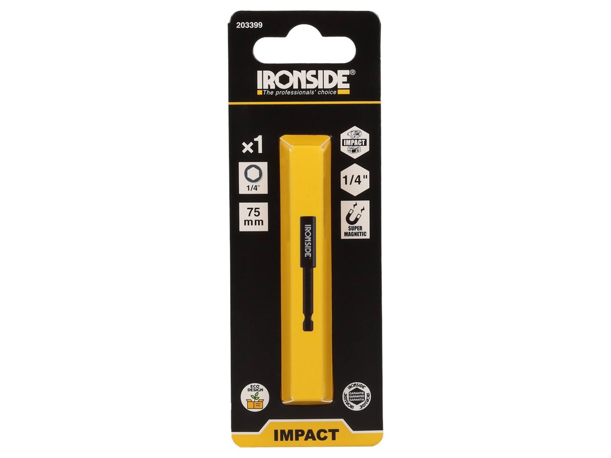 Ironside bithouder impact magneet 75 mm