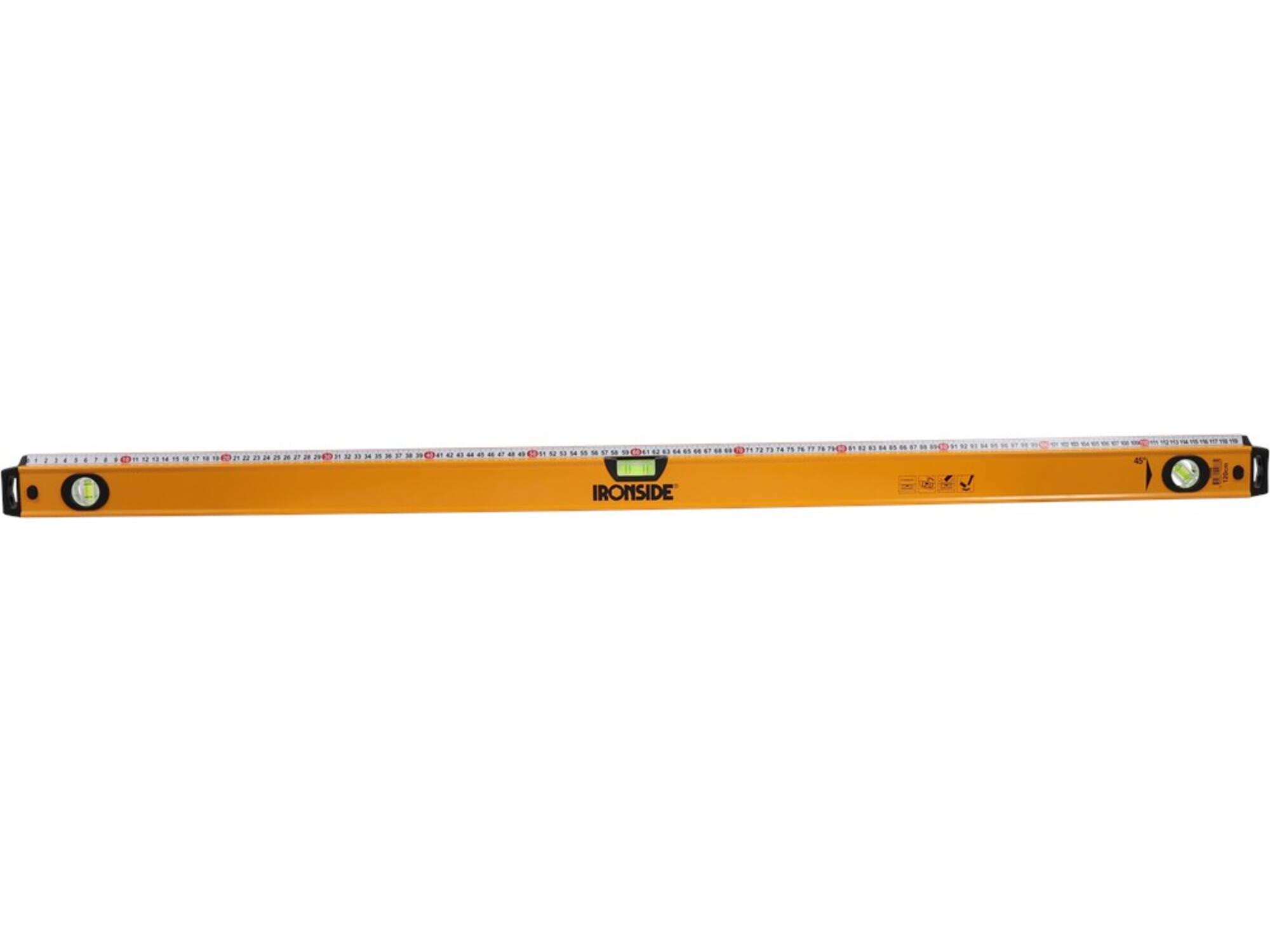 Ironside Waterpas aluminium met lineaal 120cm
