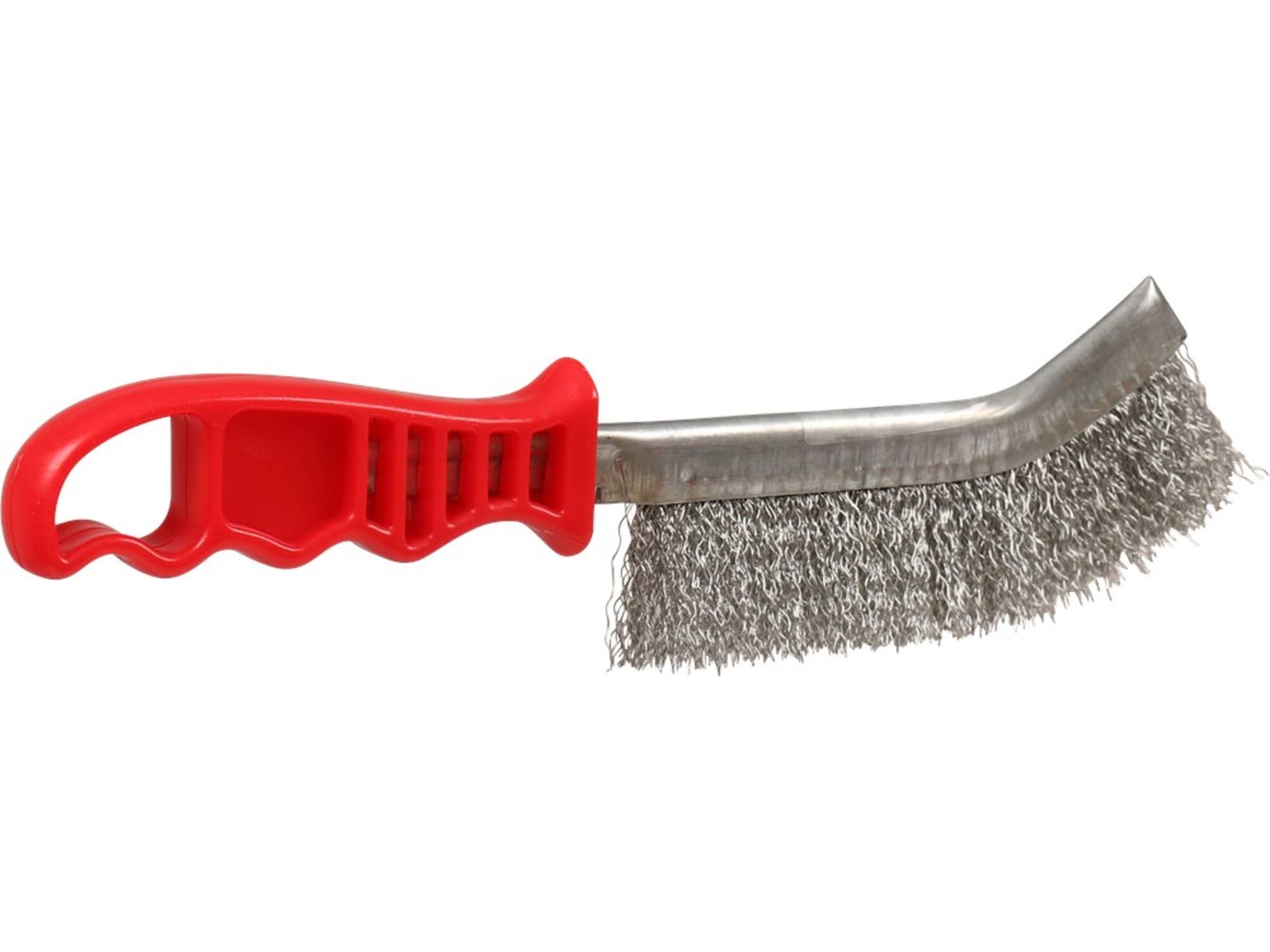 Ironside Staaldraadborstel met kunststof greep rood