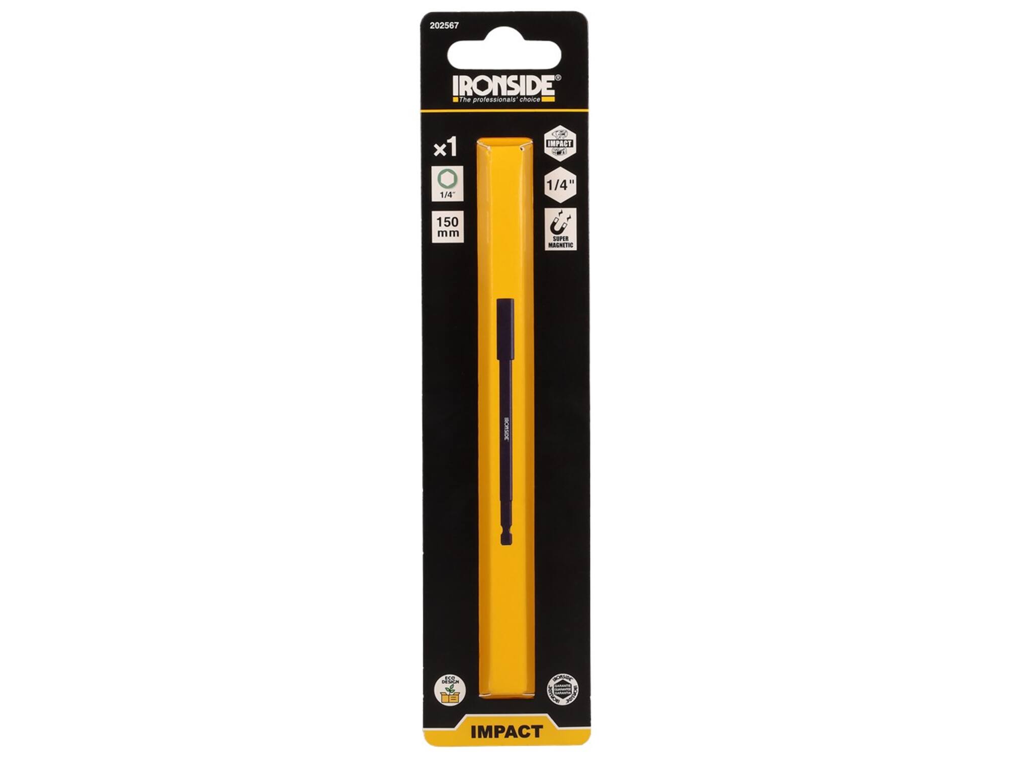 Ironside bithouder impact magneet 150 mm