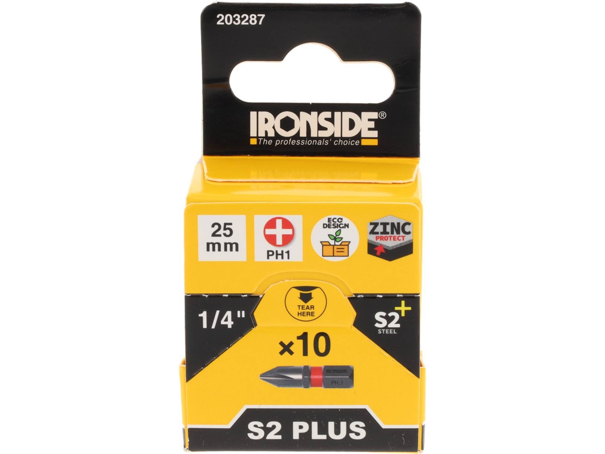 Ironside Bit 1/4 standaard S2 ph1-25 mm