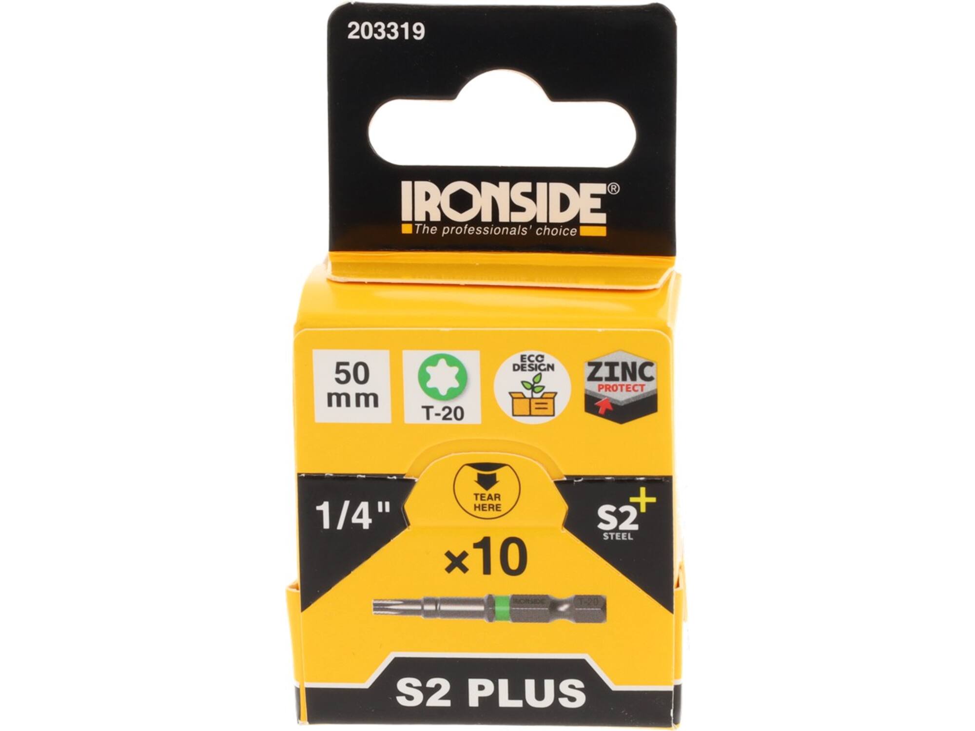 Ironside Bit 1/4 standaard S2 10 stuks tx20-50 mm