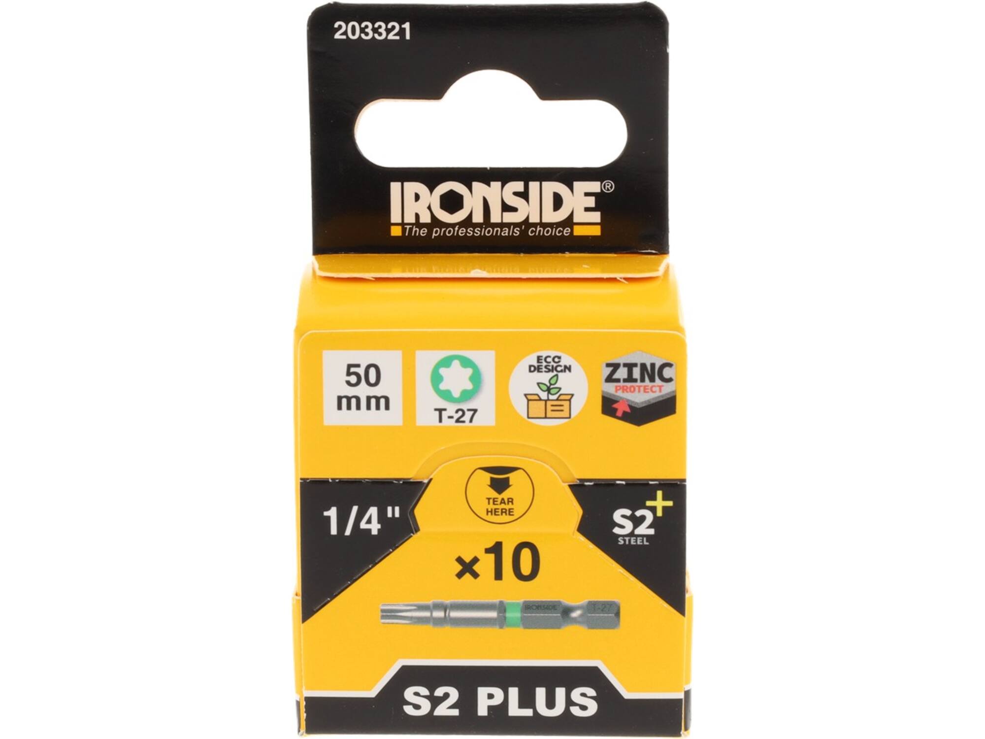 Ironside Bit 1/4 standaard S2 10 stuks tx27-50 mm