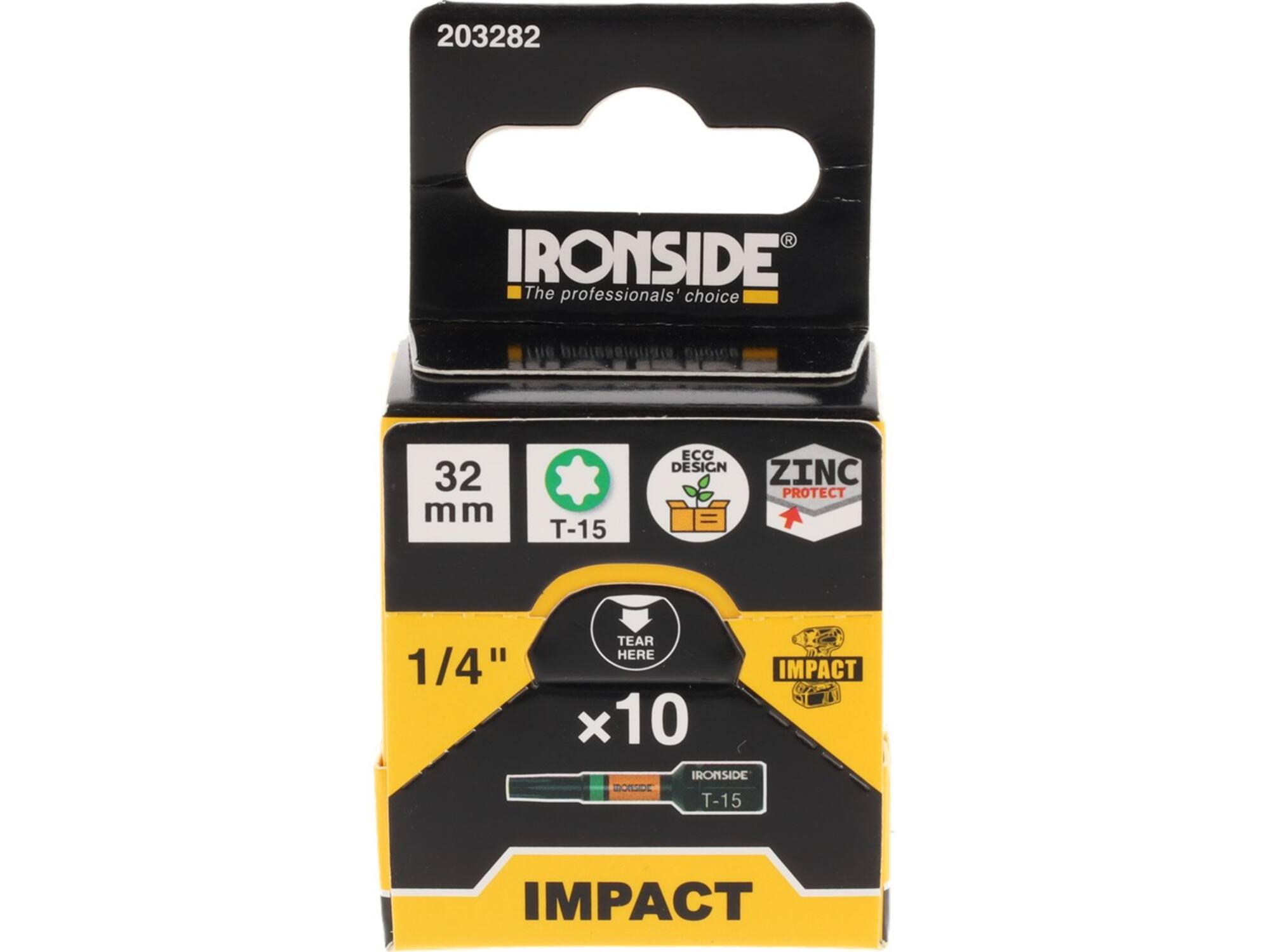 Ironside Bit 1/4 impact S2 10 stuks tx15-32 mm