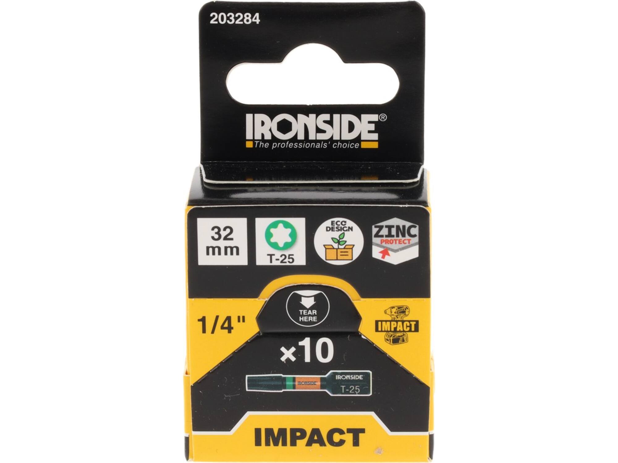 Ironside Bit 1/4 impact S2 10 stuks tx25-32 mm