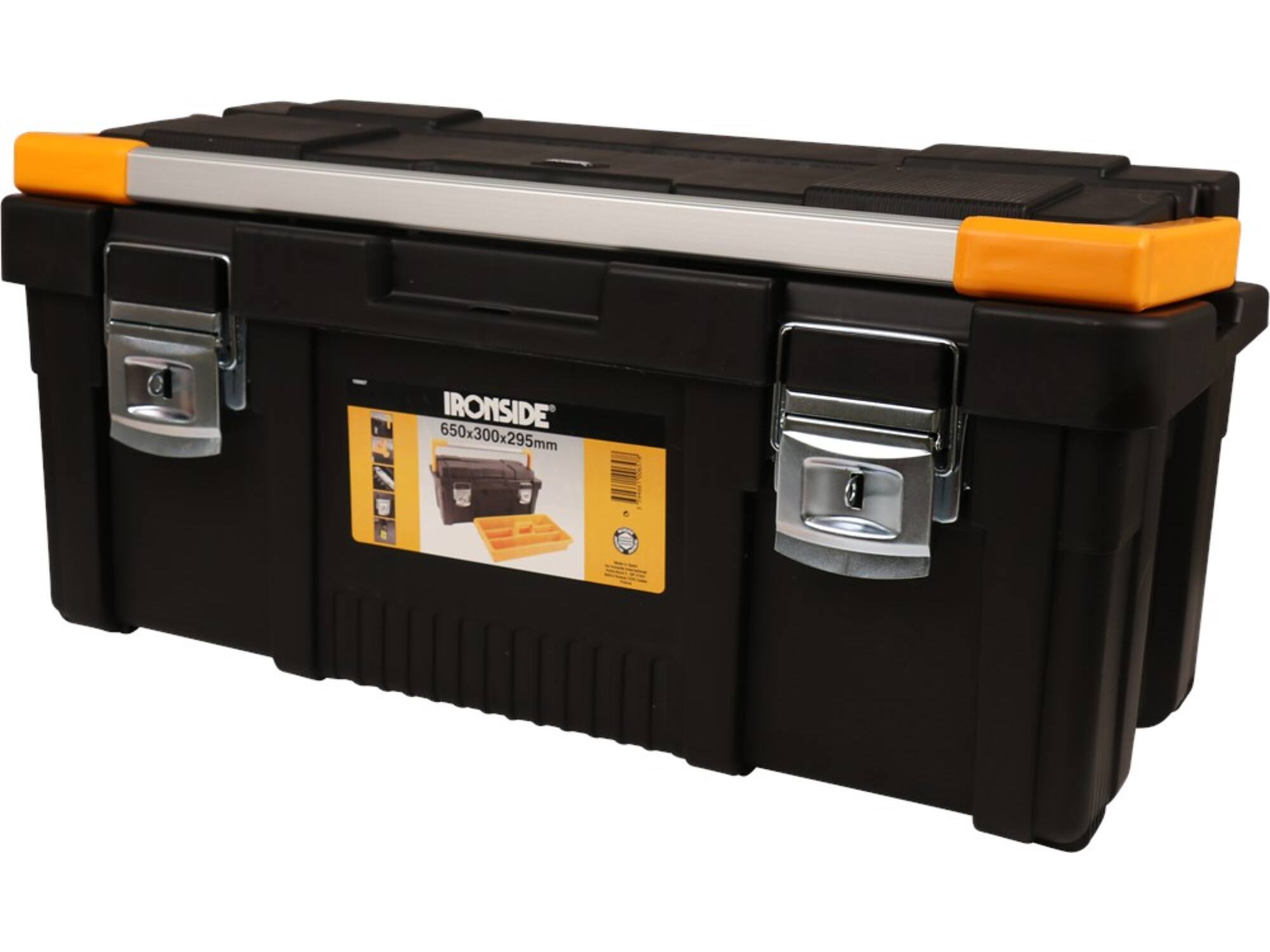 IRONSIDE Gereedschapskoffer kunststof TOOLBOX PRO PLUS 650 65X30X30