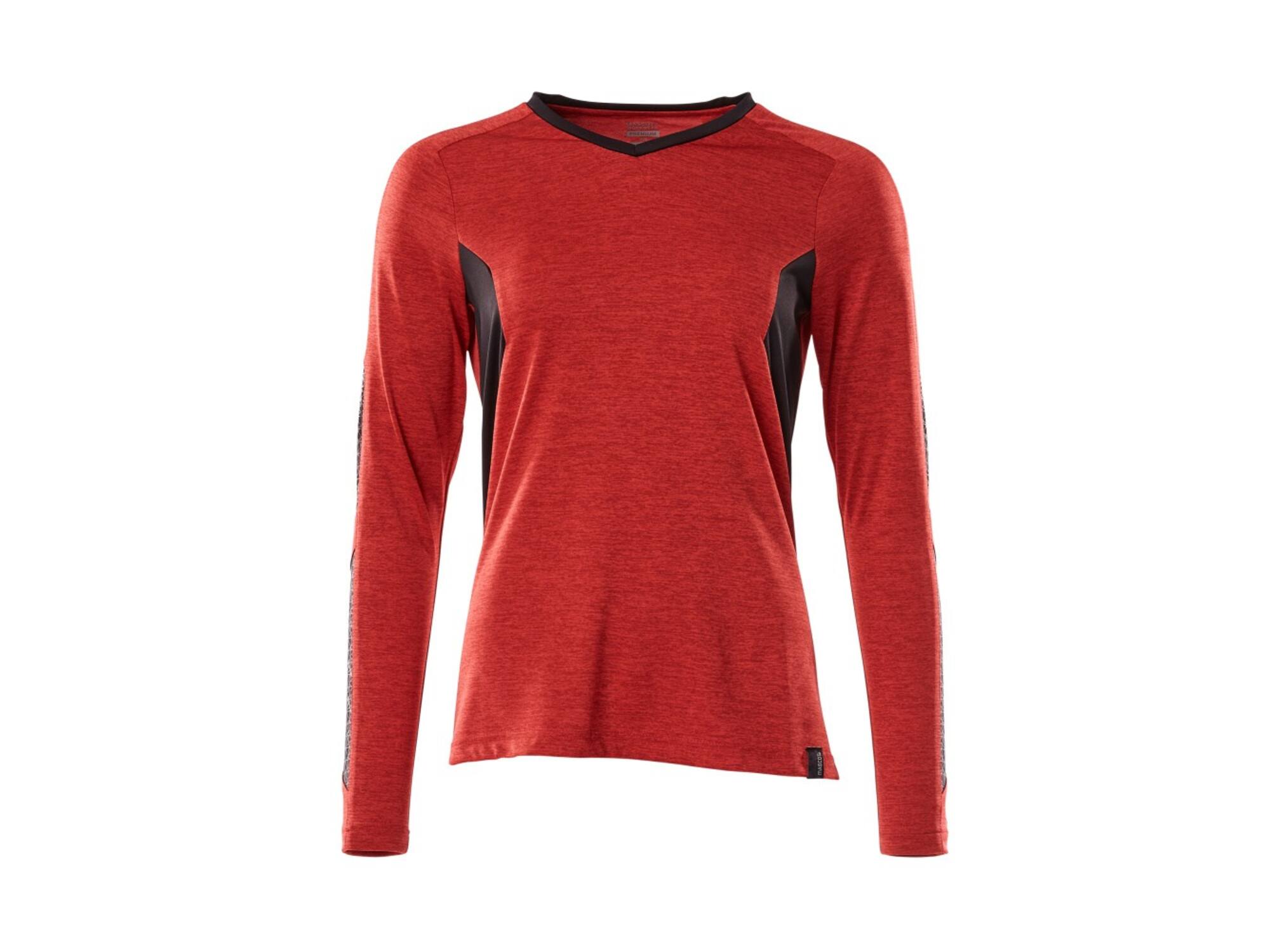 Mascot T-shirt met lange mouwen dames signaalrood/zwart M ONE