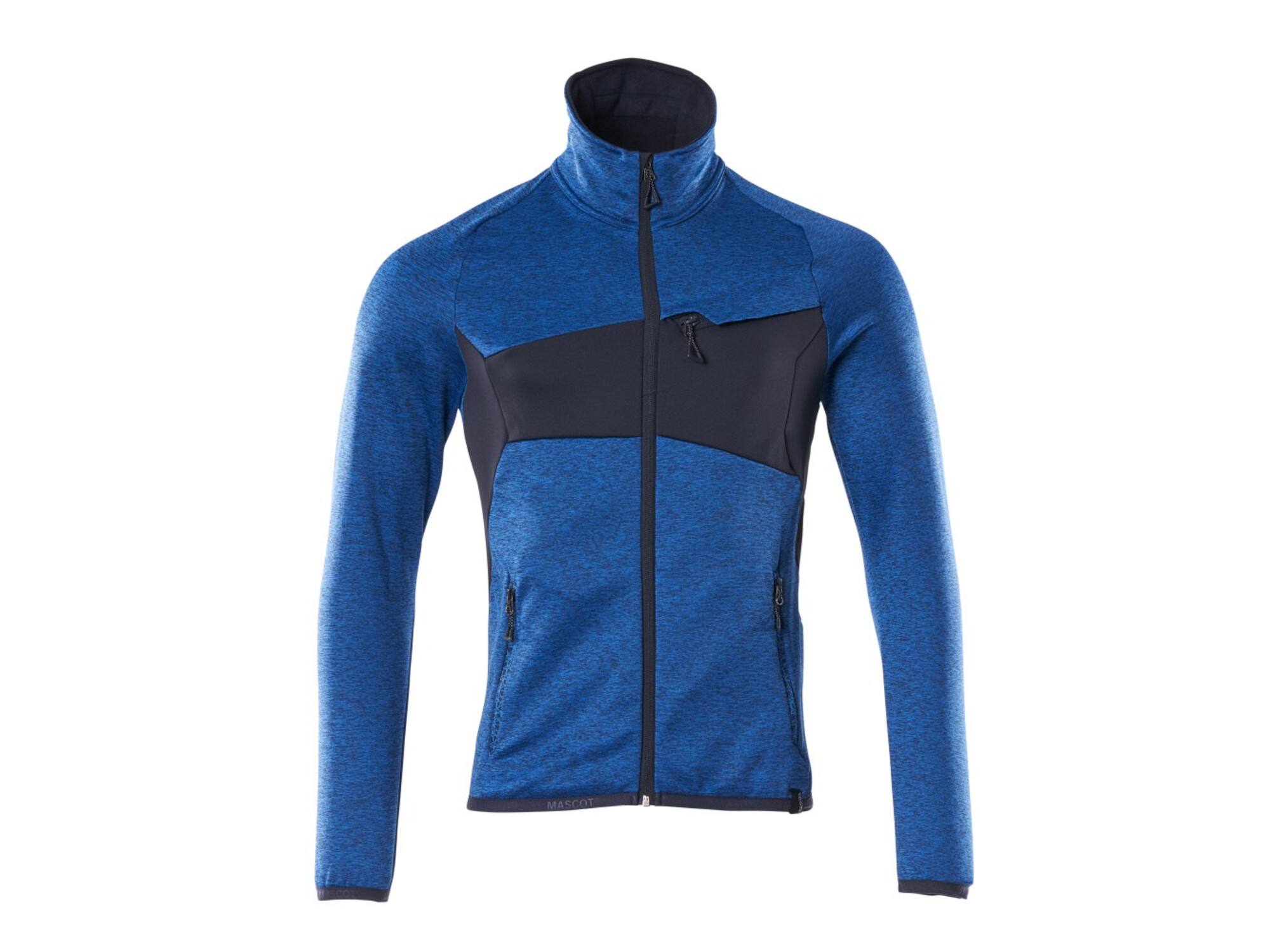 Mascot Fleecetrui met rits helder blauw/donkermarine 3XL