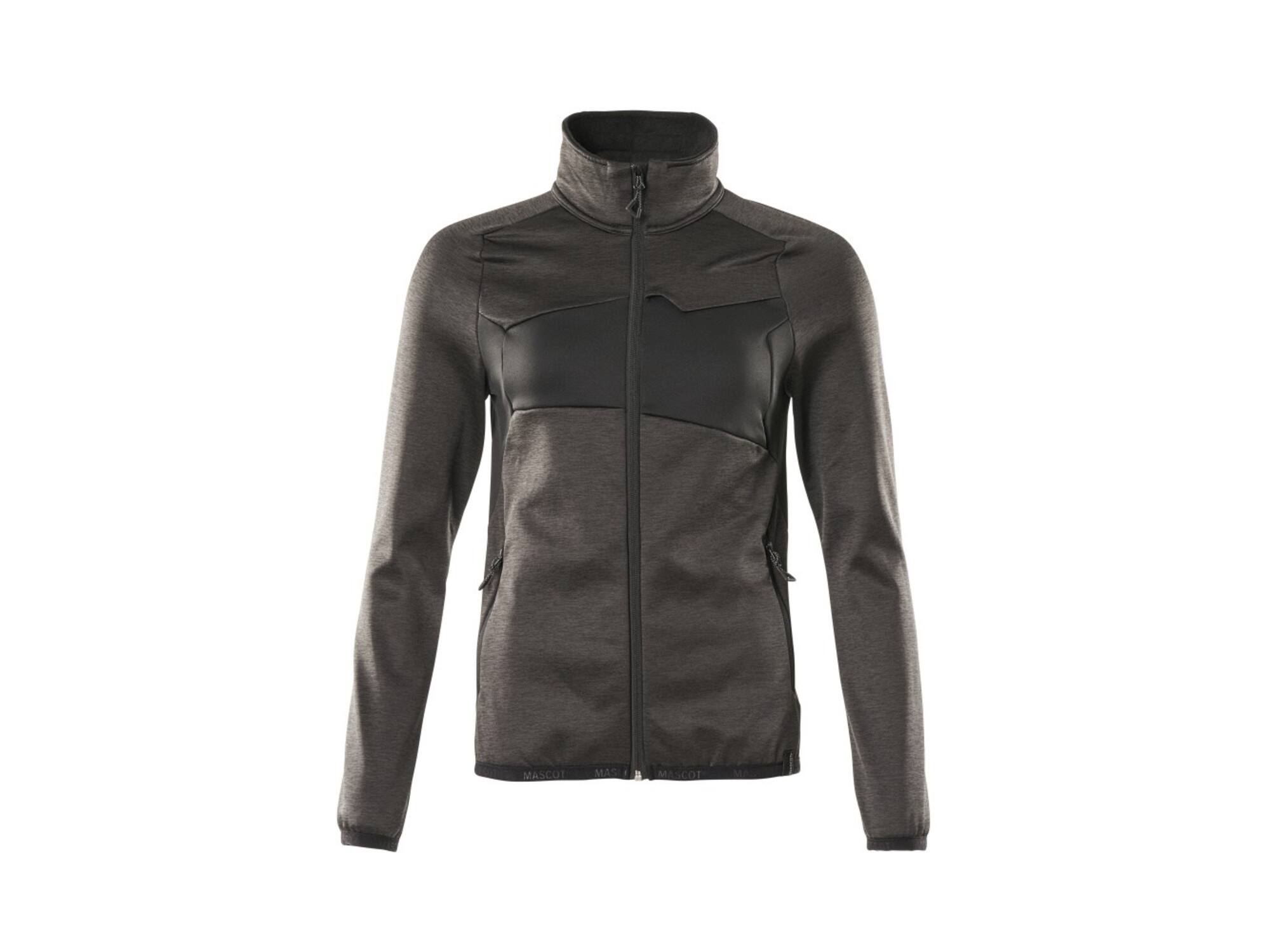 Mascot Fleecetrui met rits dames donkerantraciet/zwart S