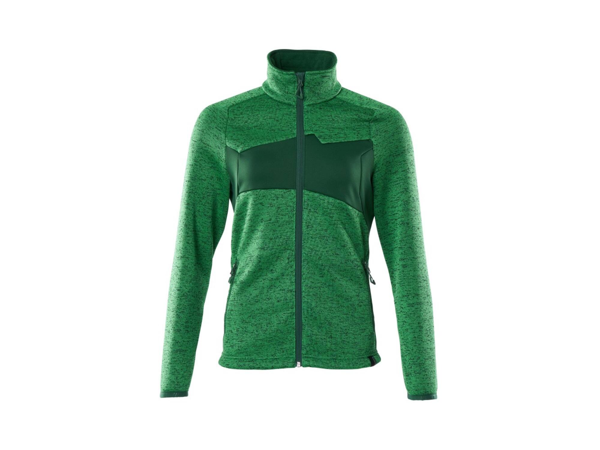 Mascot Gebreide trui met rits dames helder groen/groen 3XL