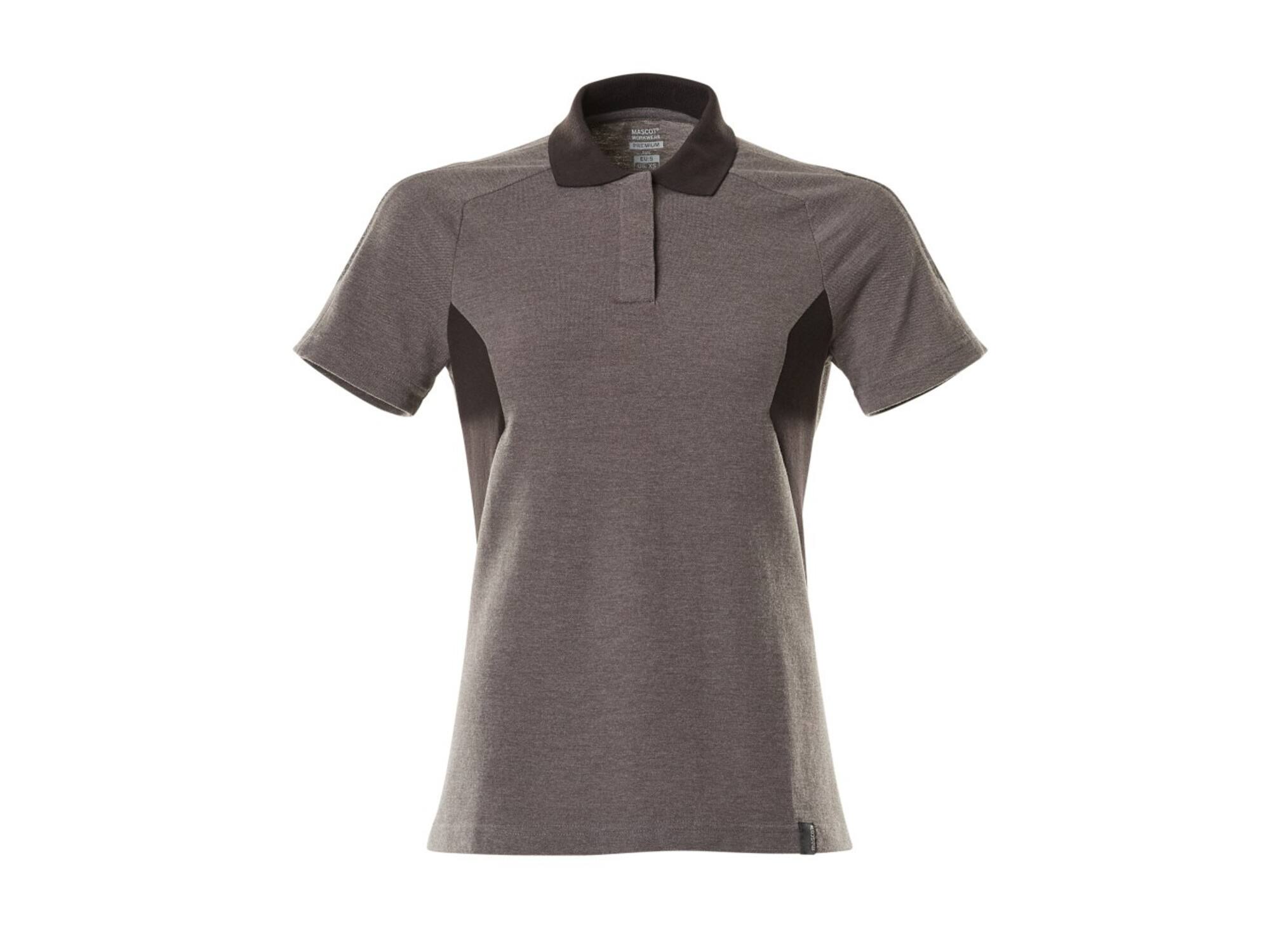 Mascot Poloshirt dames donkerantraciet/zwart 2XLONE