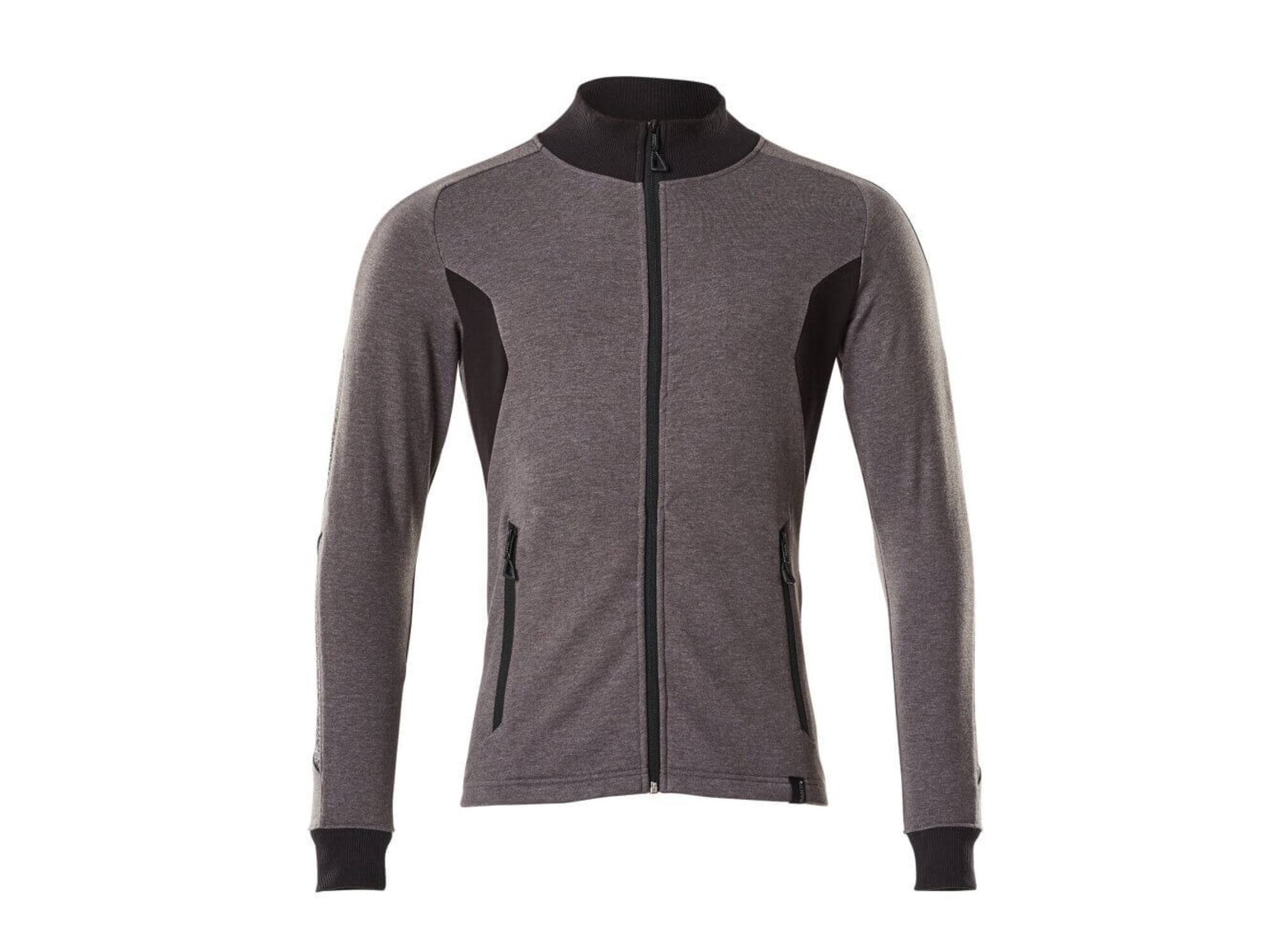 Mascot Sweatshirt met rits donkerantraciet/zwart 4XLONE