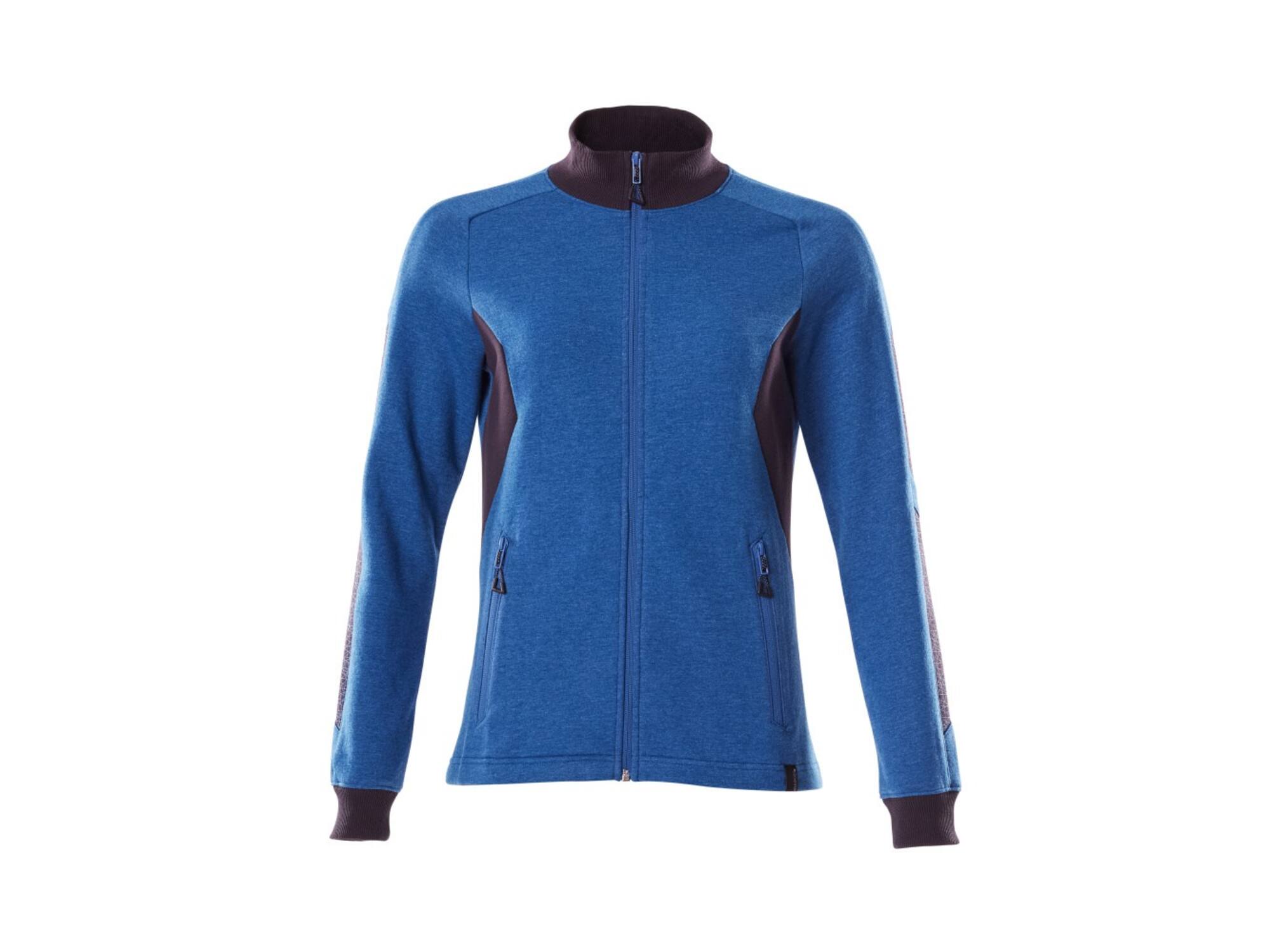 Mascot Sweatshirt met rits dames helder blauw/donkermarine L ONE