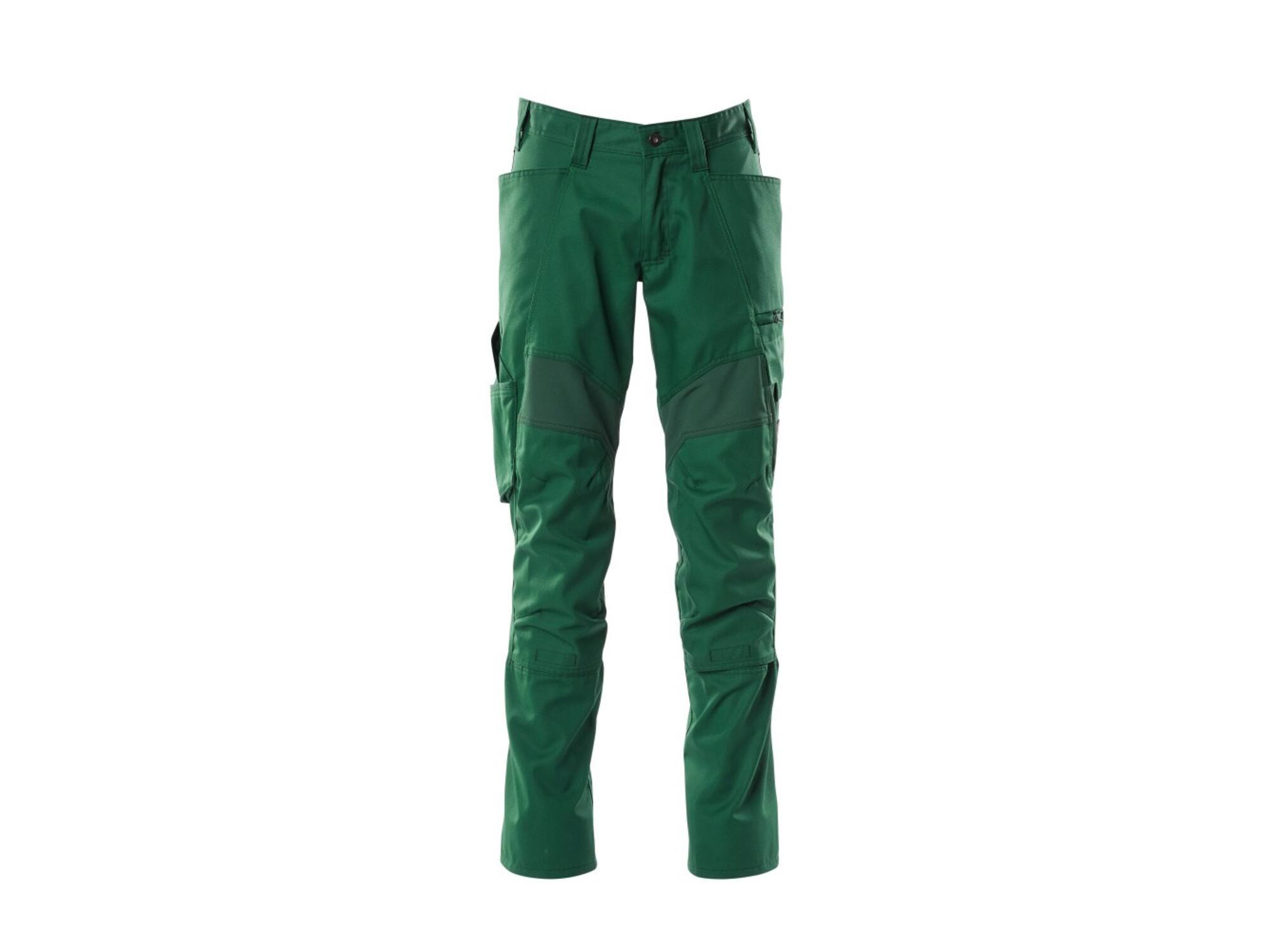 Mascot Broek stretch panelen met kniezakken groen 76C50