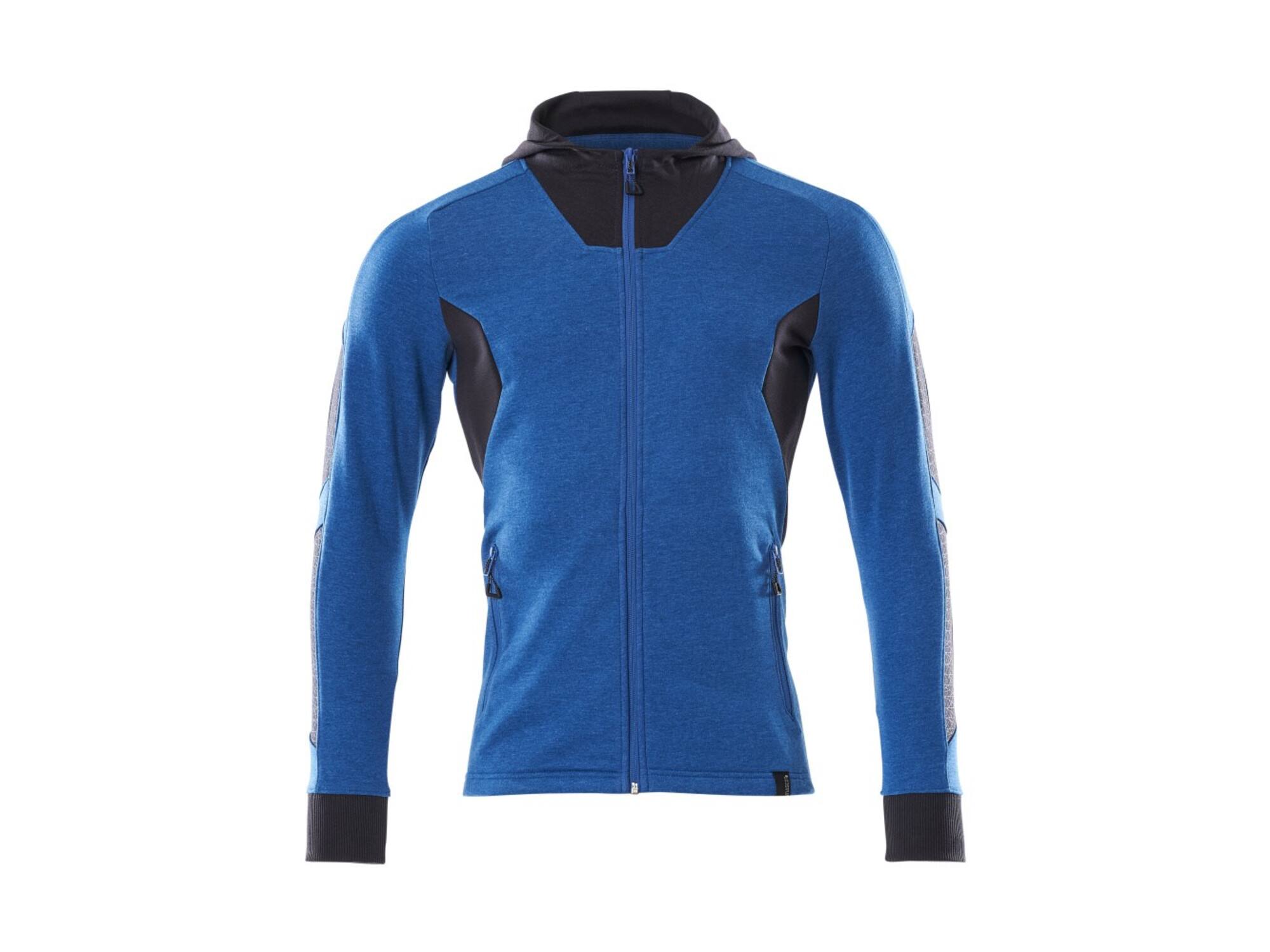 Mascot Capuchontrui met rits helder blauw/donkermarine L ONE