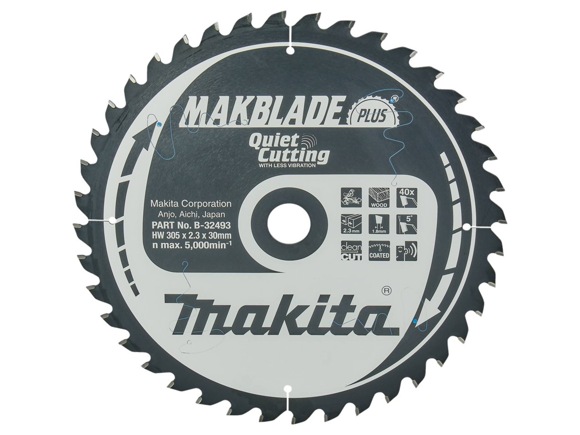 Makita Cirkelzaagblad HOUT / 40 TANDS 305X30X2,3