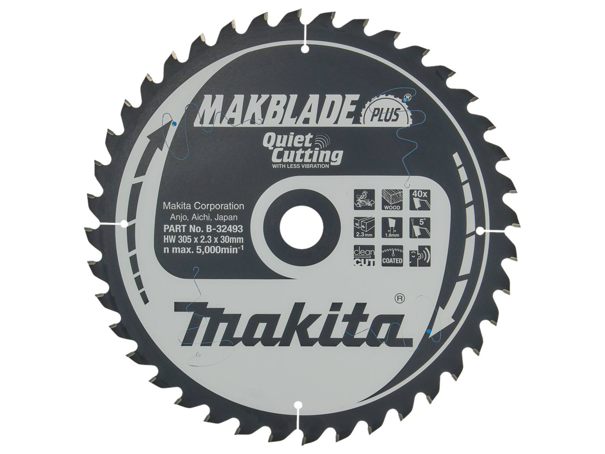 Makita Cirkelzaagblad HOUT / 40 TANDS 305X30X2,3