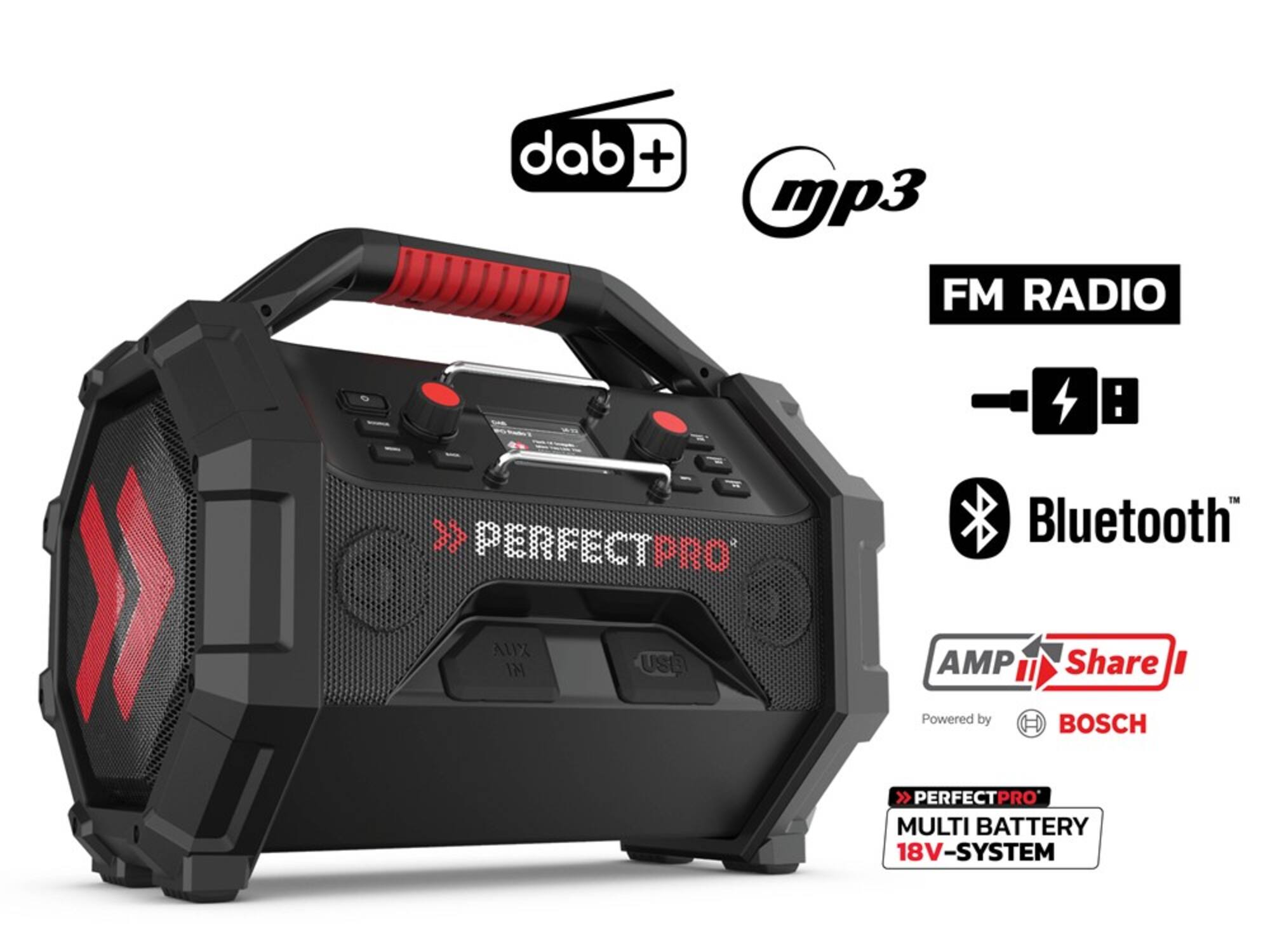 PERFECTPRO Bouwradio ROCKTAGON 18V