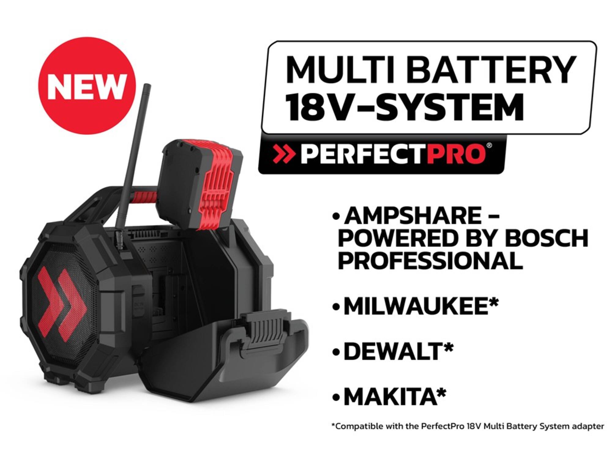PERFECTPRO Bouwradio ROCKTAGON 18V