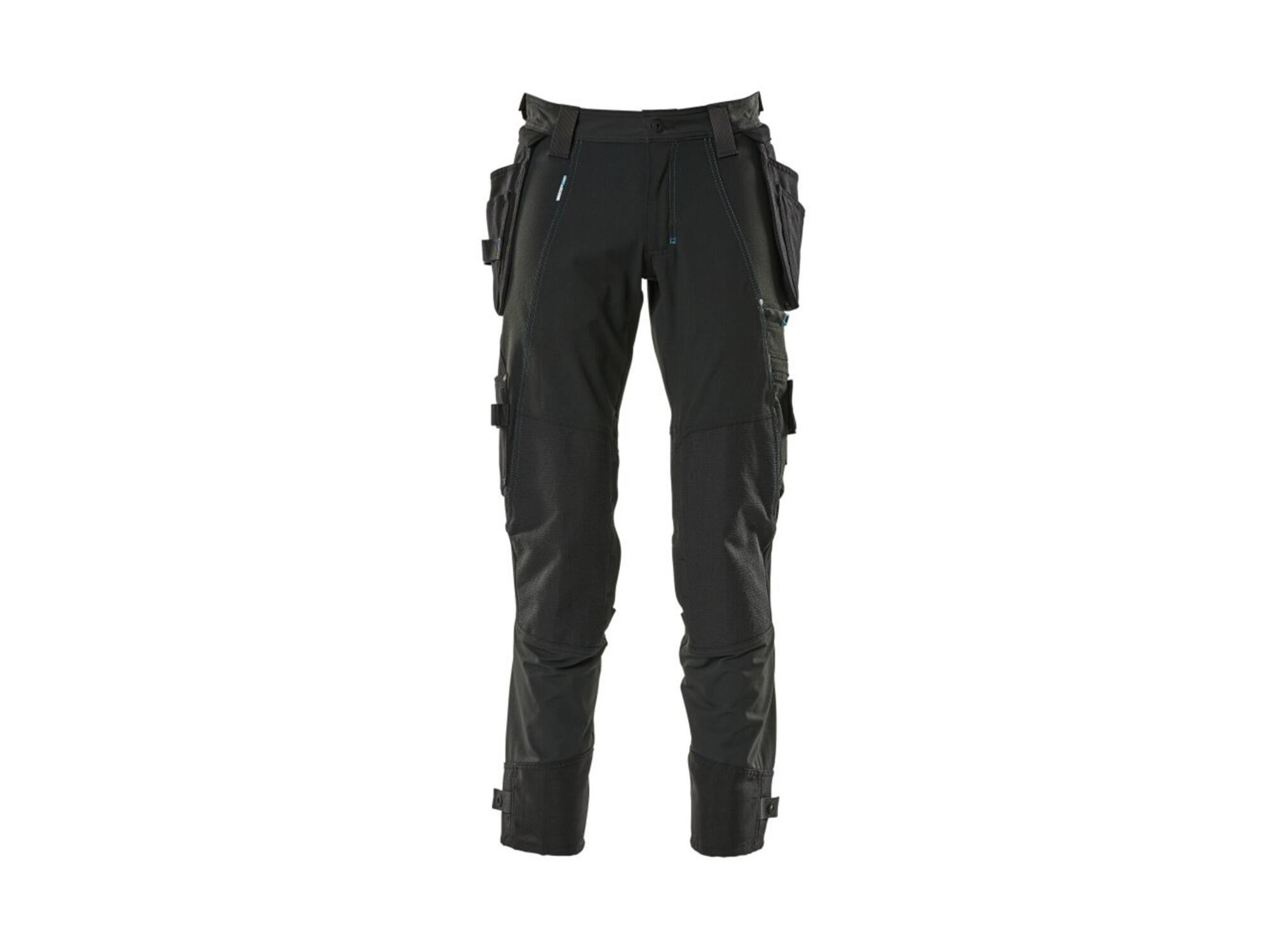 MASCOT Werkbroek stretch met cordura kniezakken ZWART 90C60