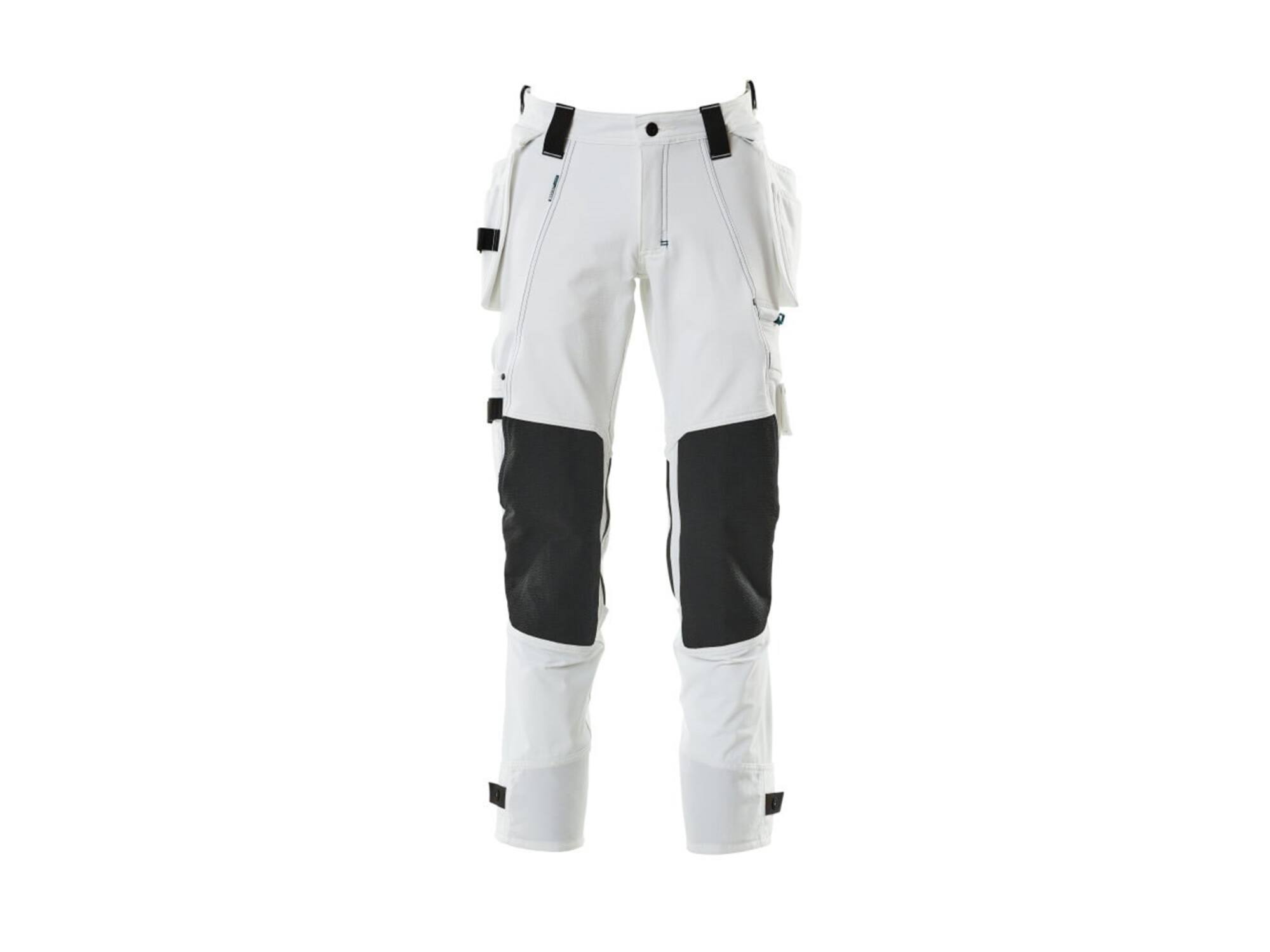 MASCOT Werkbroek stretch met cordura kniezakken WIT 76C46