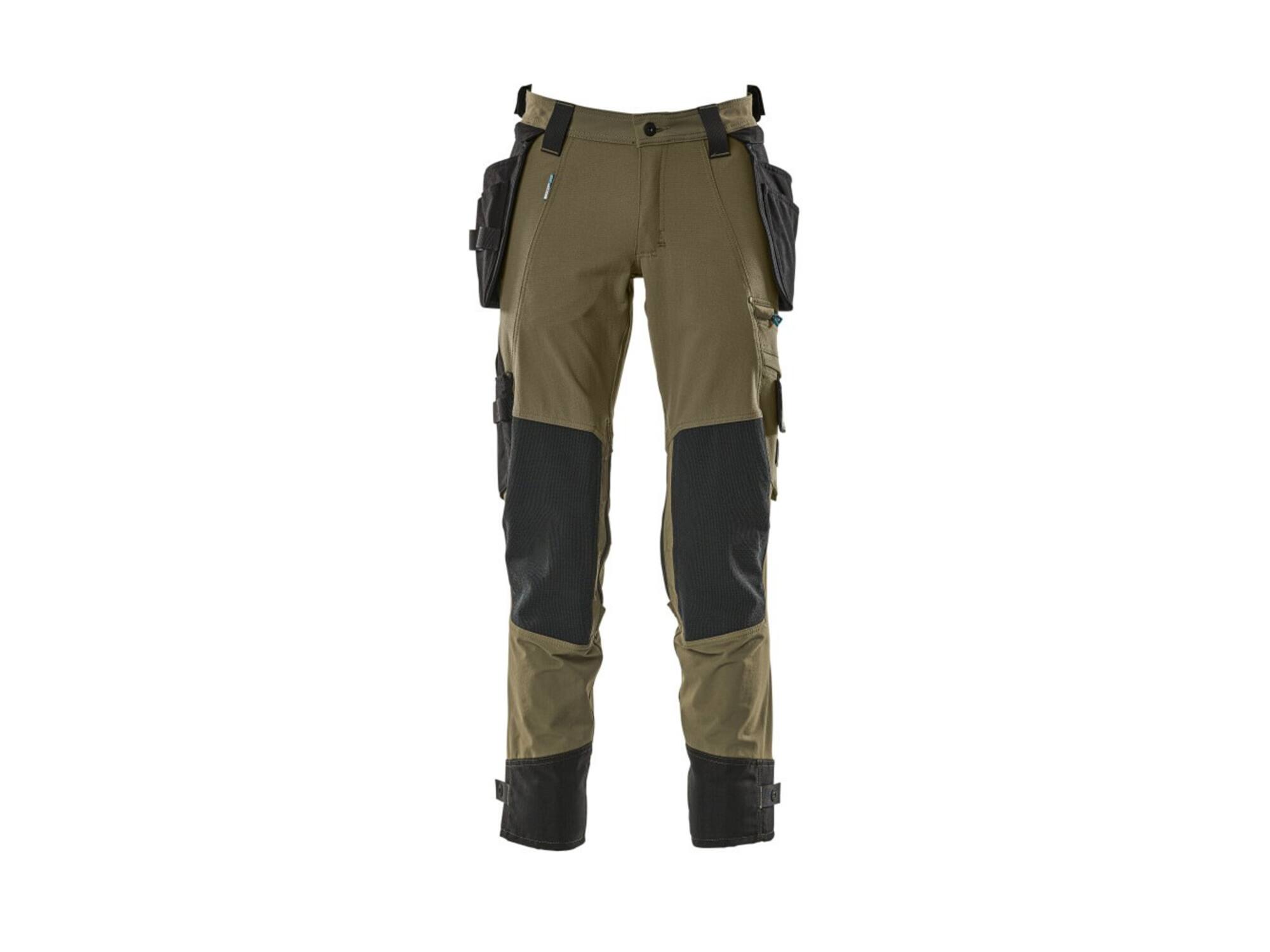 MASCOT Werkbroek stretch met cordura kniezakken MOSGROEN 82C52