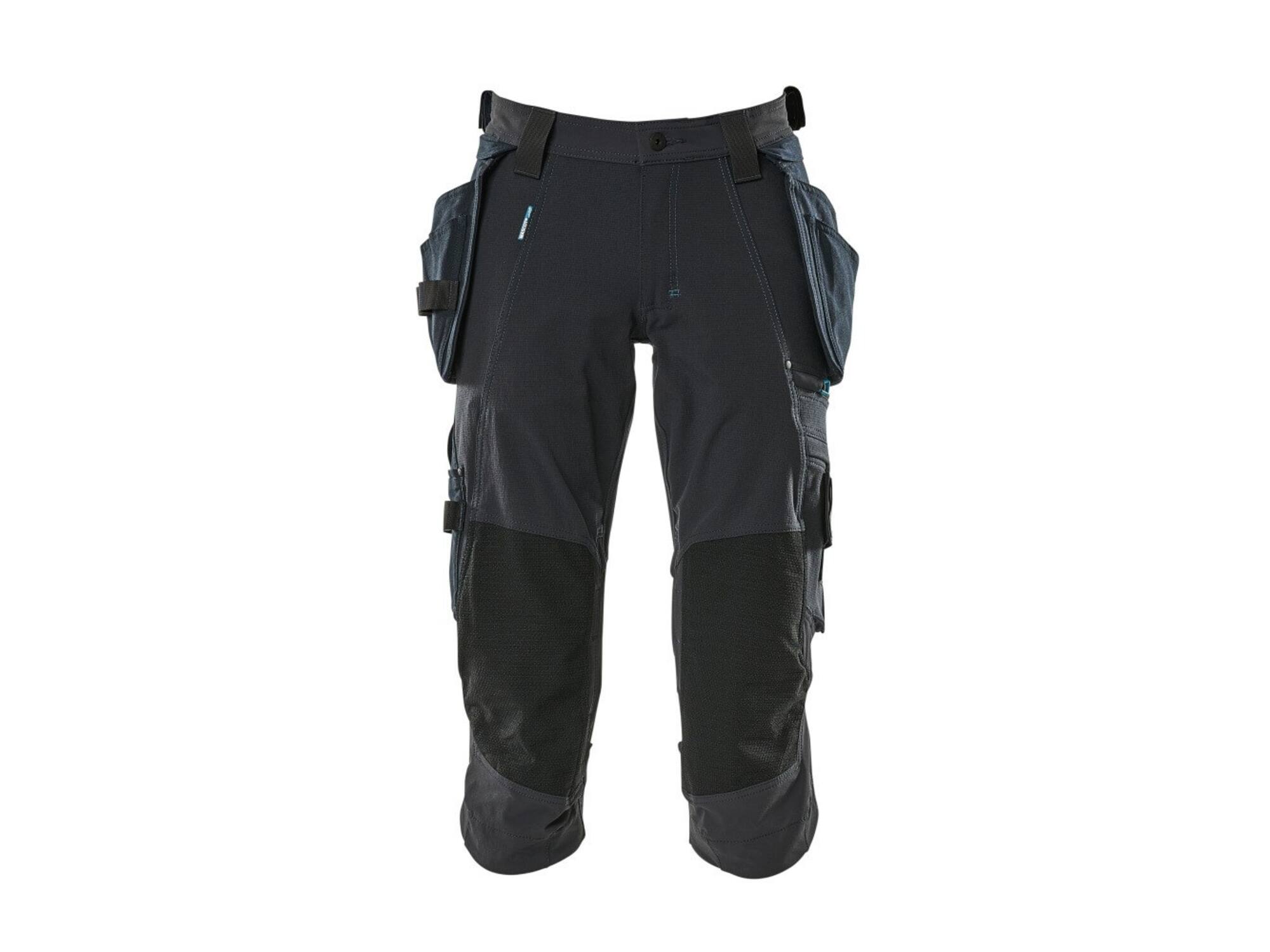 MASCOT Driekwart werkbroek stretch met spijkerz DONKER MARINE C50