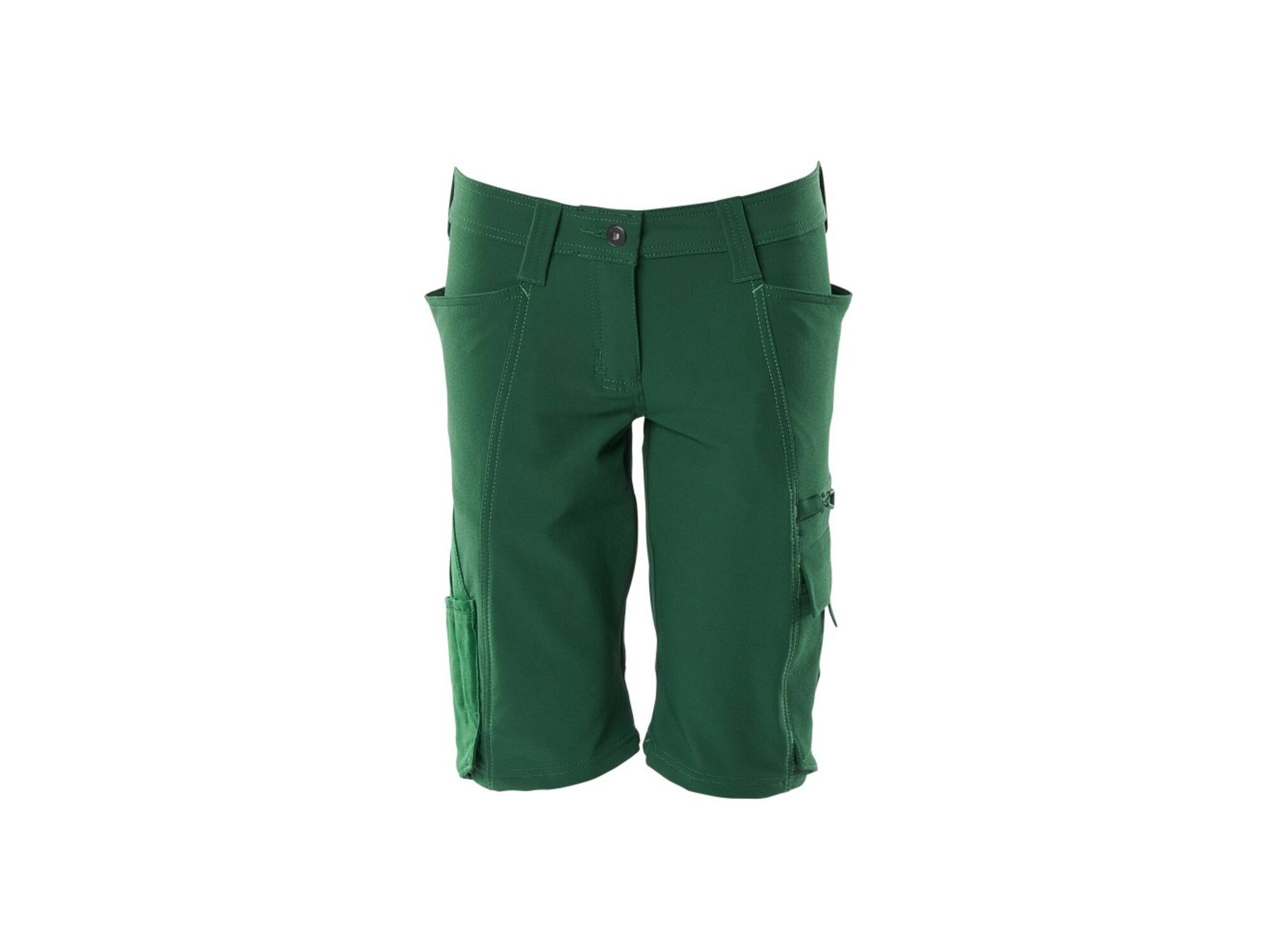 MASCOT Korte werkbroek stretch dames GROEN C38