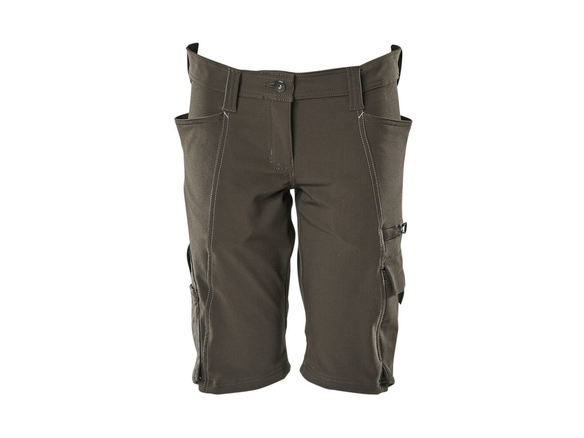 MASCOT Korte werkbroek stretch dames DONKERANTRACIET C56
