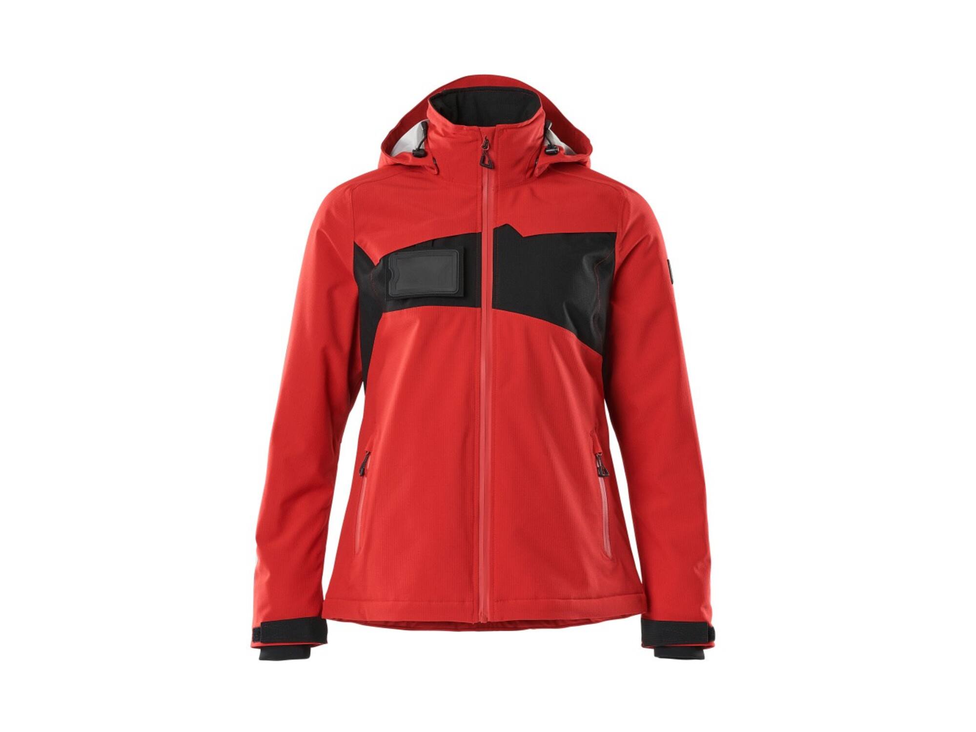 Mascot Winterjack met climascot dames signaalrood/zwart S