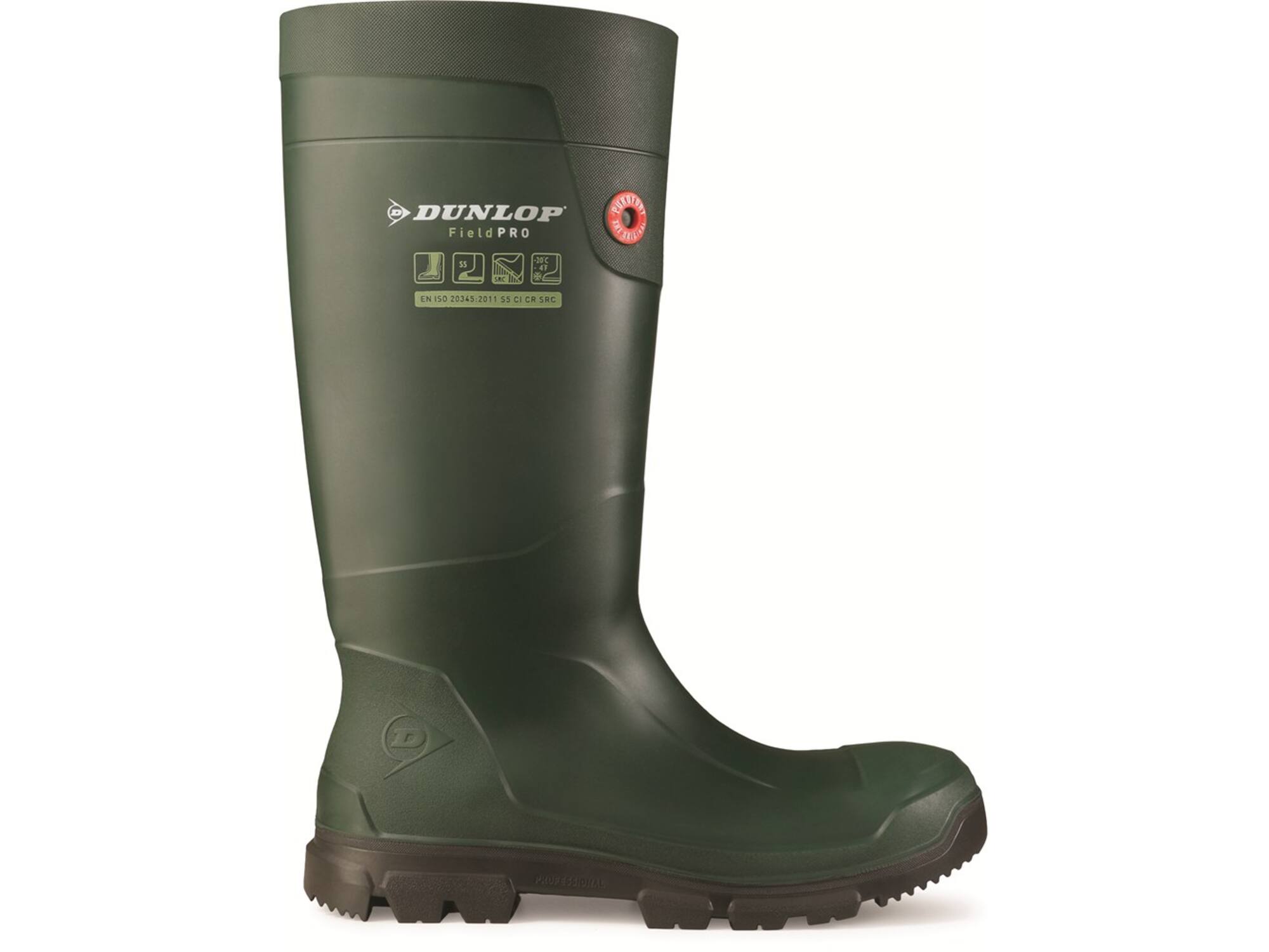 Dunlop Veiligheidslaars groen S5 Purofort FieldPro 41