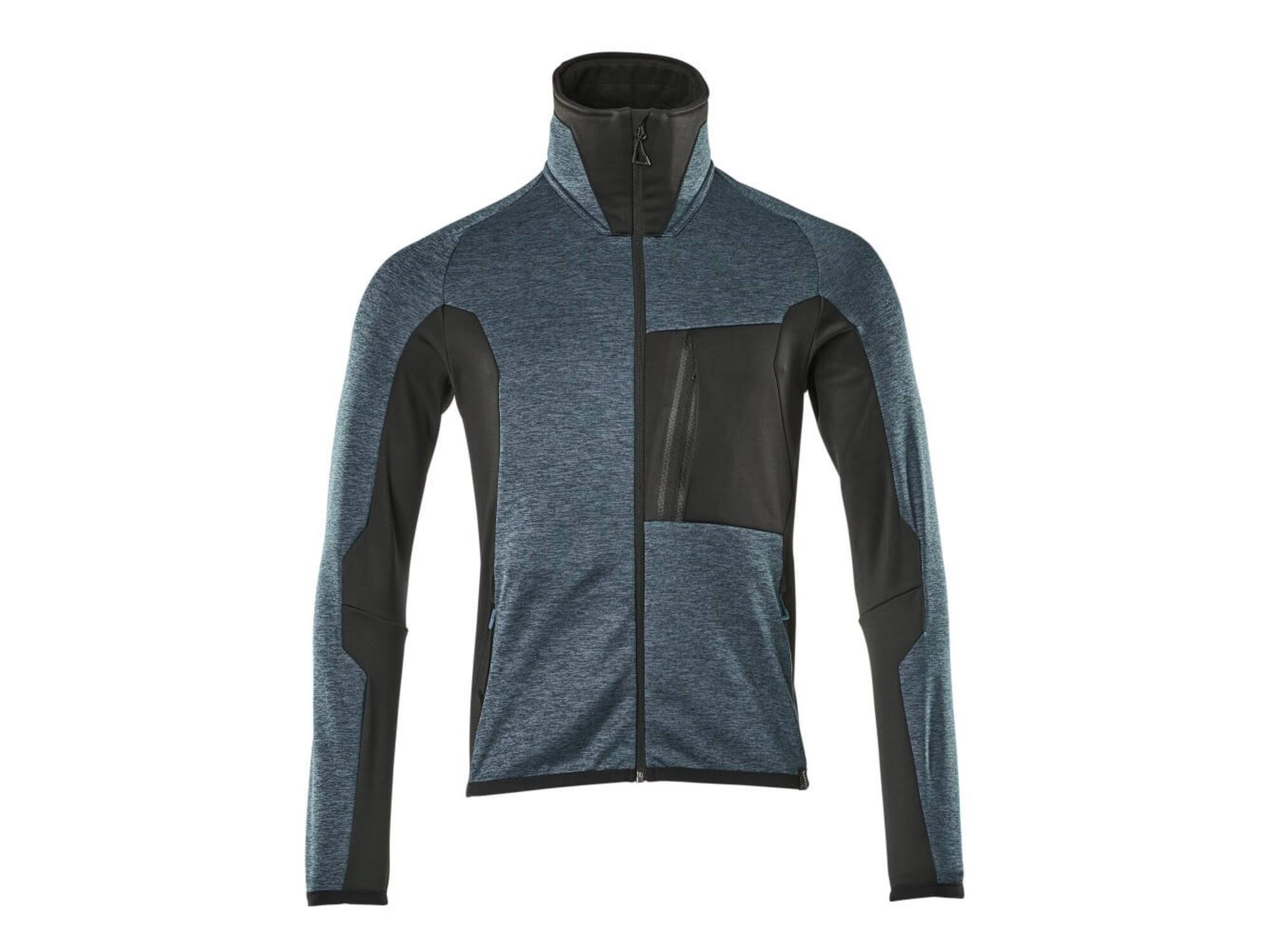 MASCOT Microfleece jack stretch hoge kraag DONKERPETROL/ZWART M
