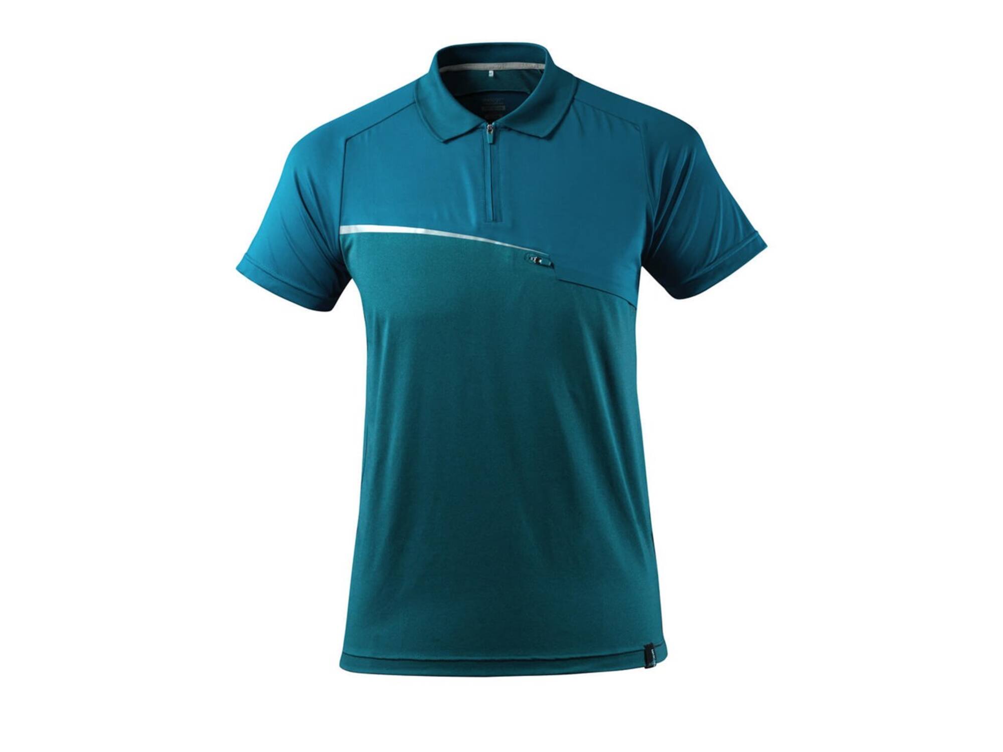 MASCOT Poloshirt met borstzak DONKERPETROL L